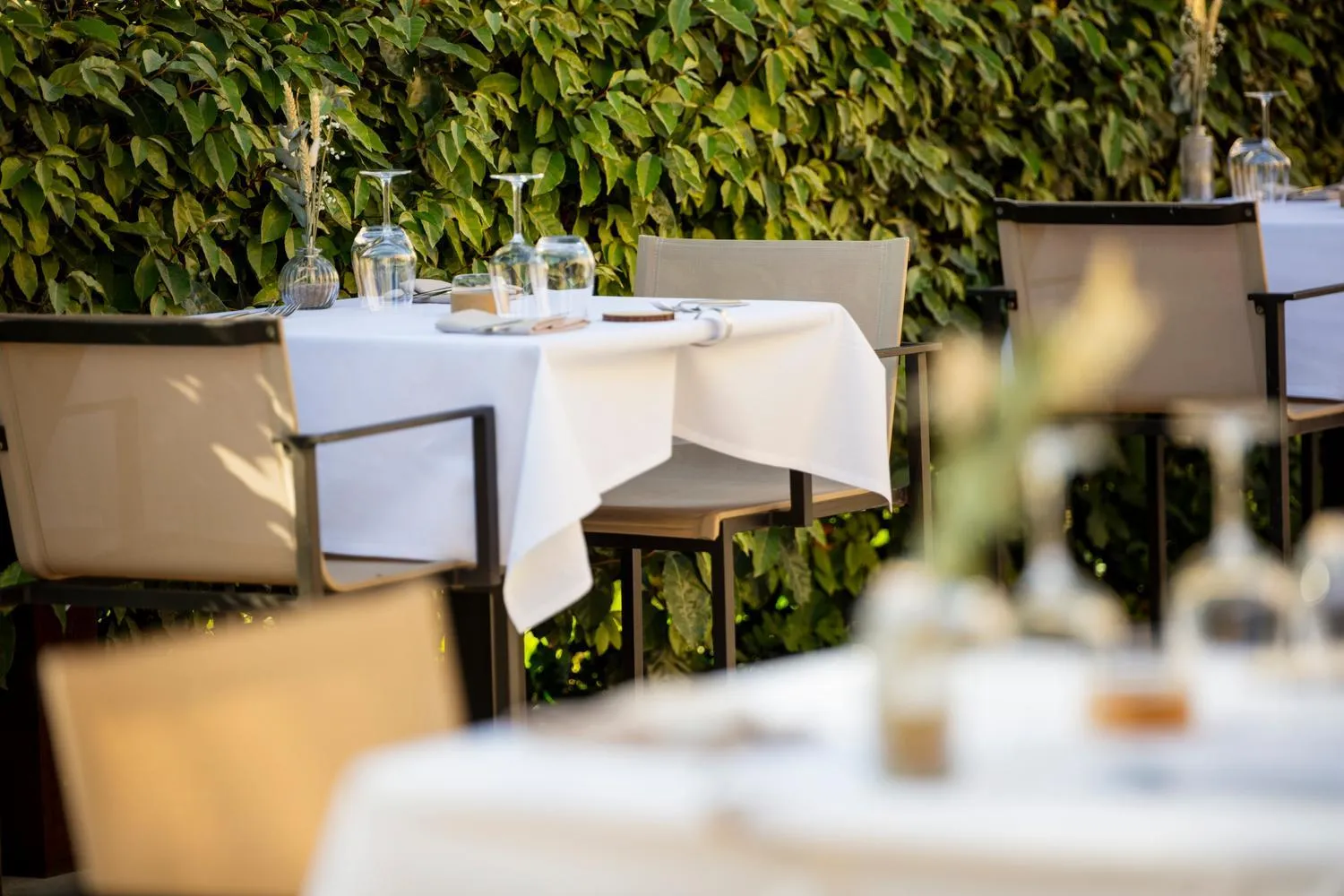 Patio in Hôtel & Restaurant de charme - La Bégude Saint-Pierre