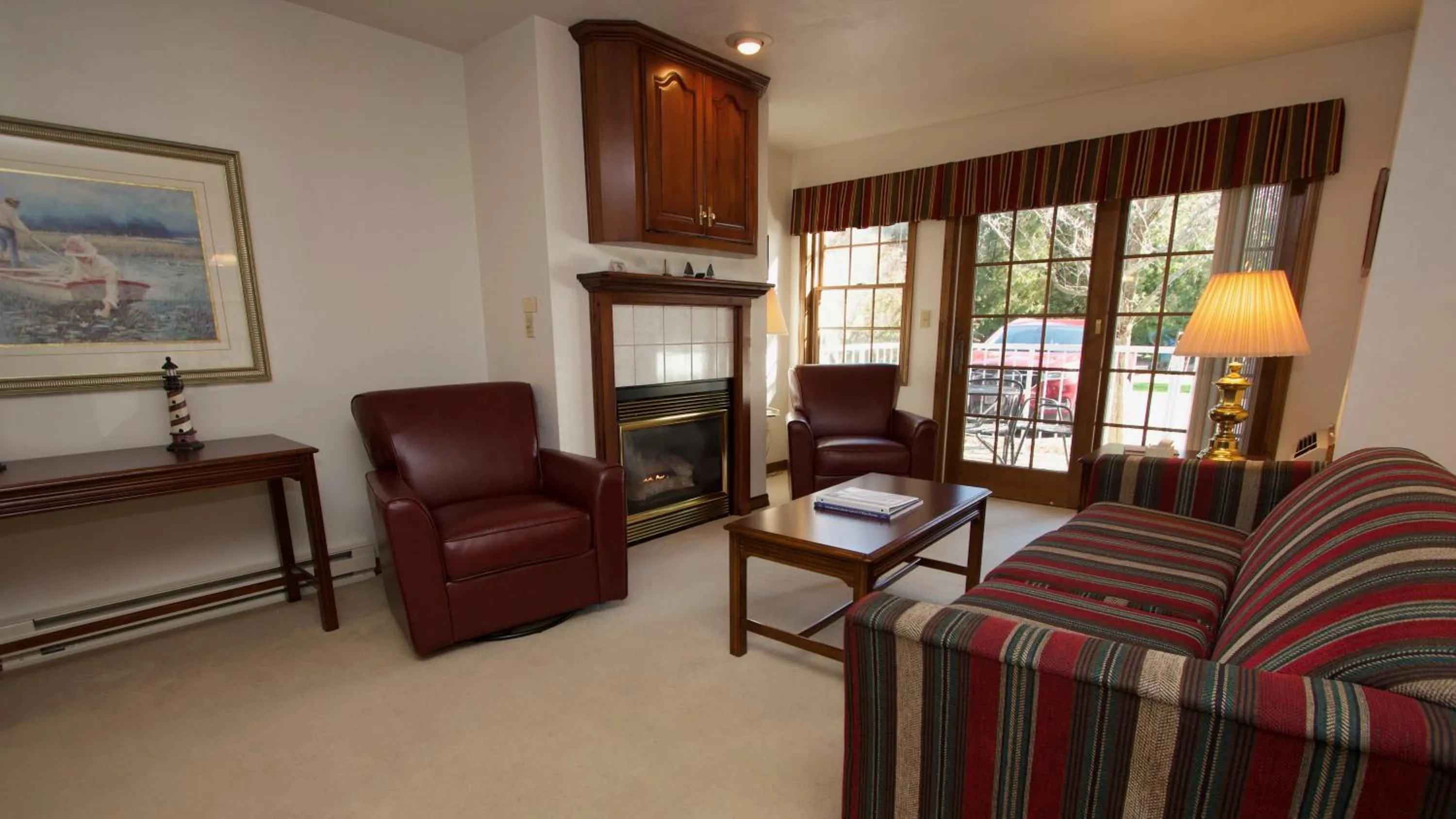 Living room in Baileys Harbor Yacht Club Resort