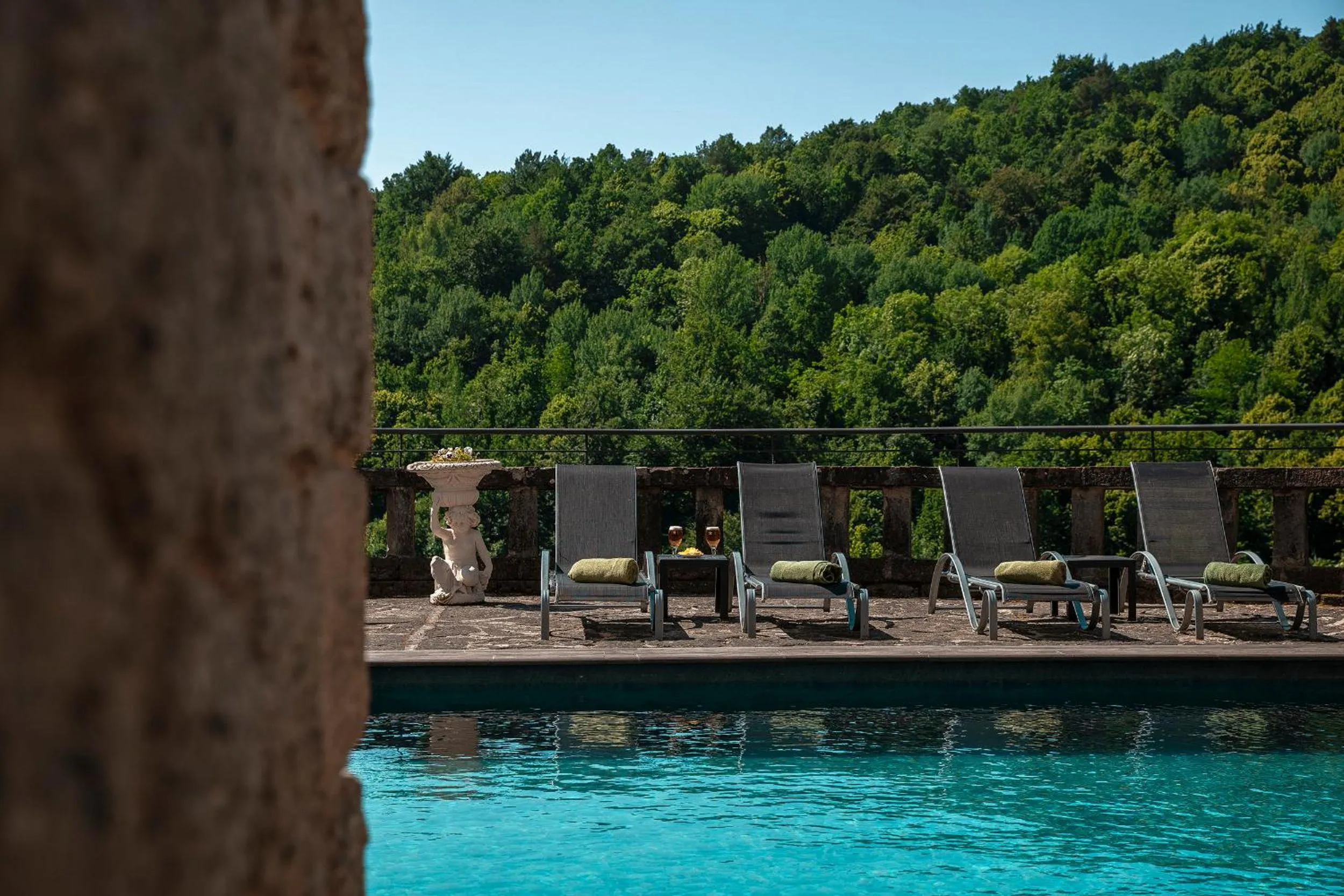 Pool view in Angelats Hotel - A Signature Boutique Hotel