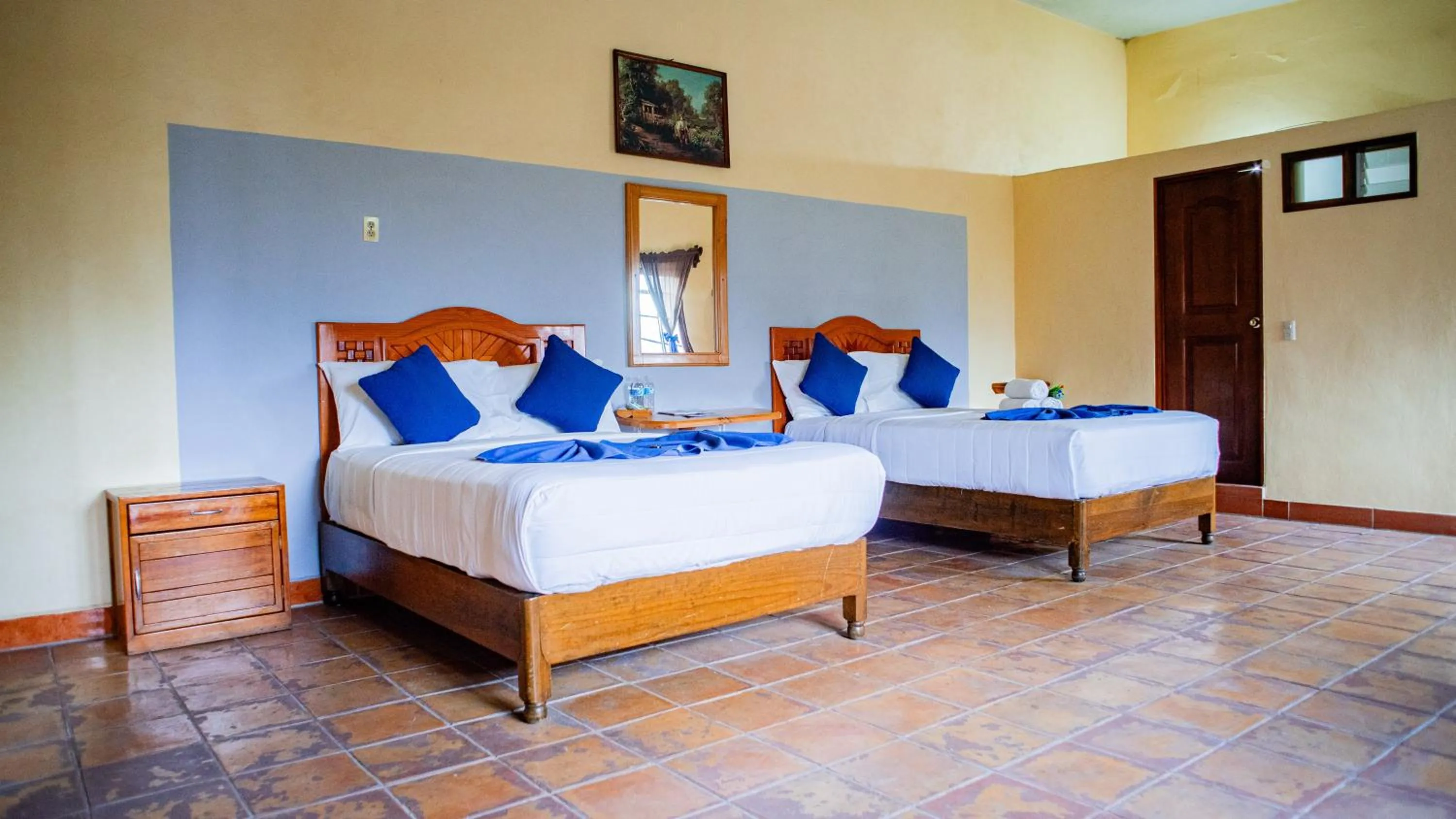 Bed in HOTEL EX HACIENDA EL MOLINO