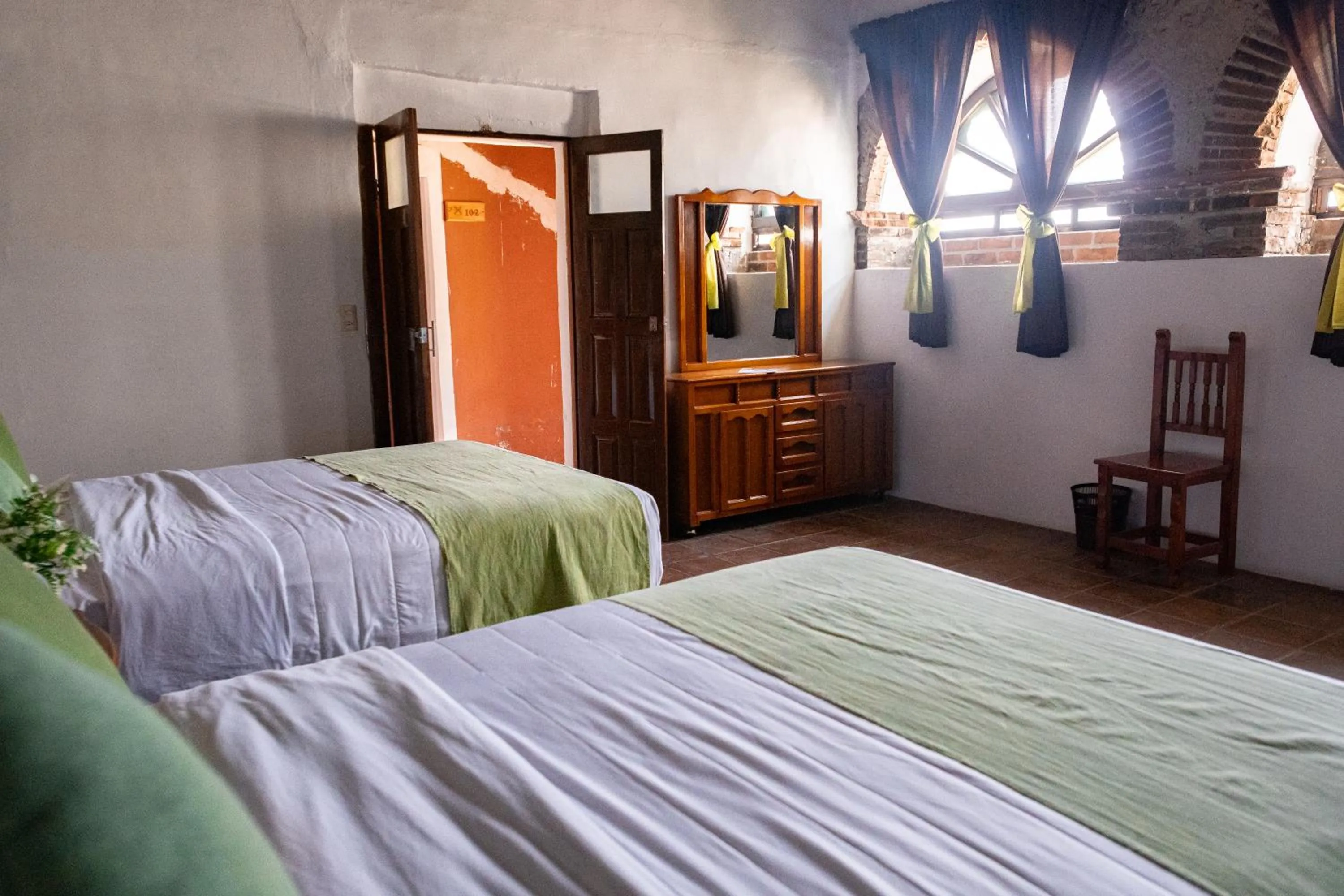 Bed in HOTEL EX HACIENDA EL MOLINO