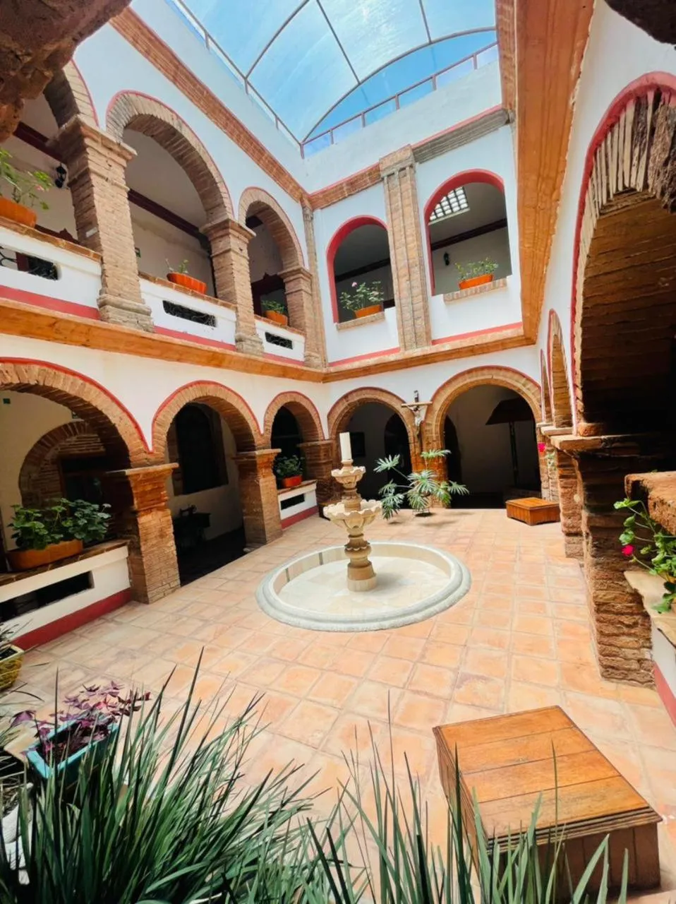 Inner courtyard view in HOTEL EX HACIENDA EL MOLINO
