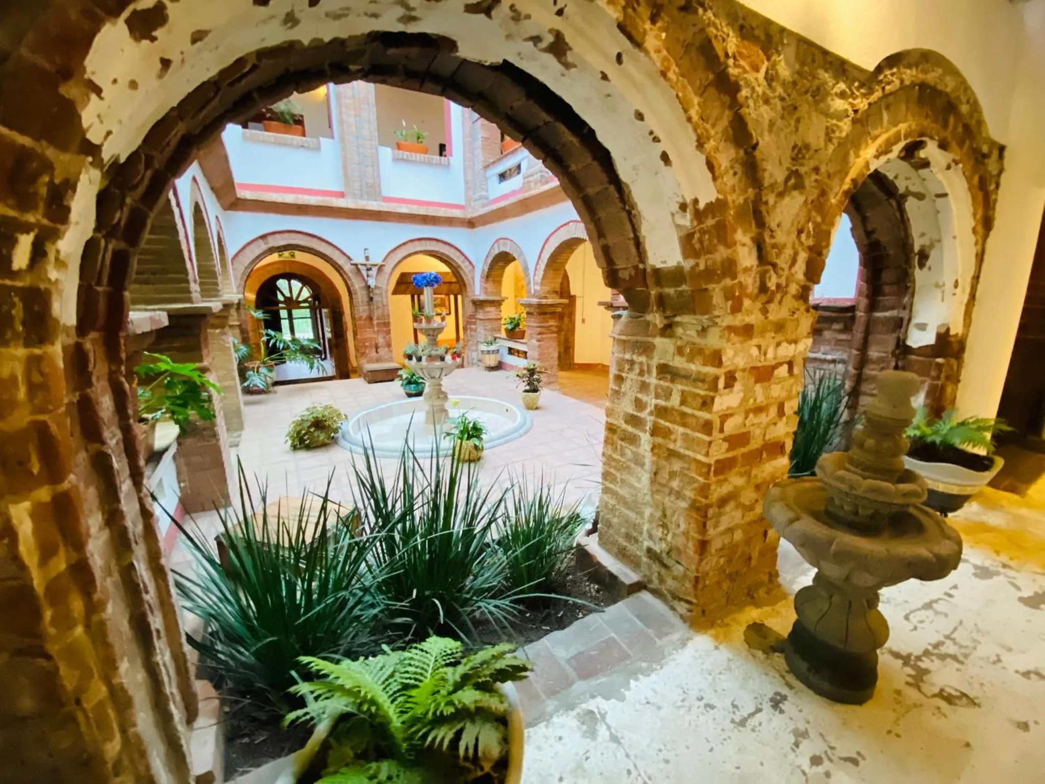 Inner courtyard view in HOTEL EX HACIENDA EL MOLINO