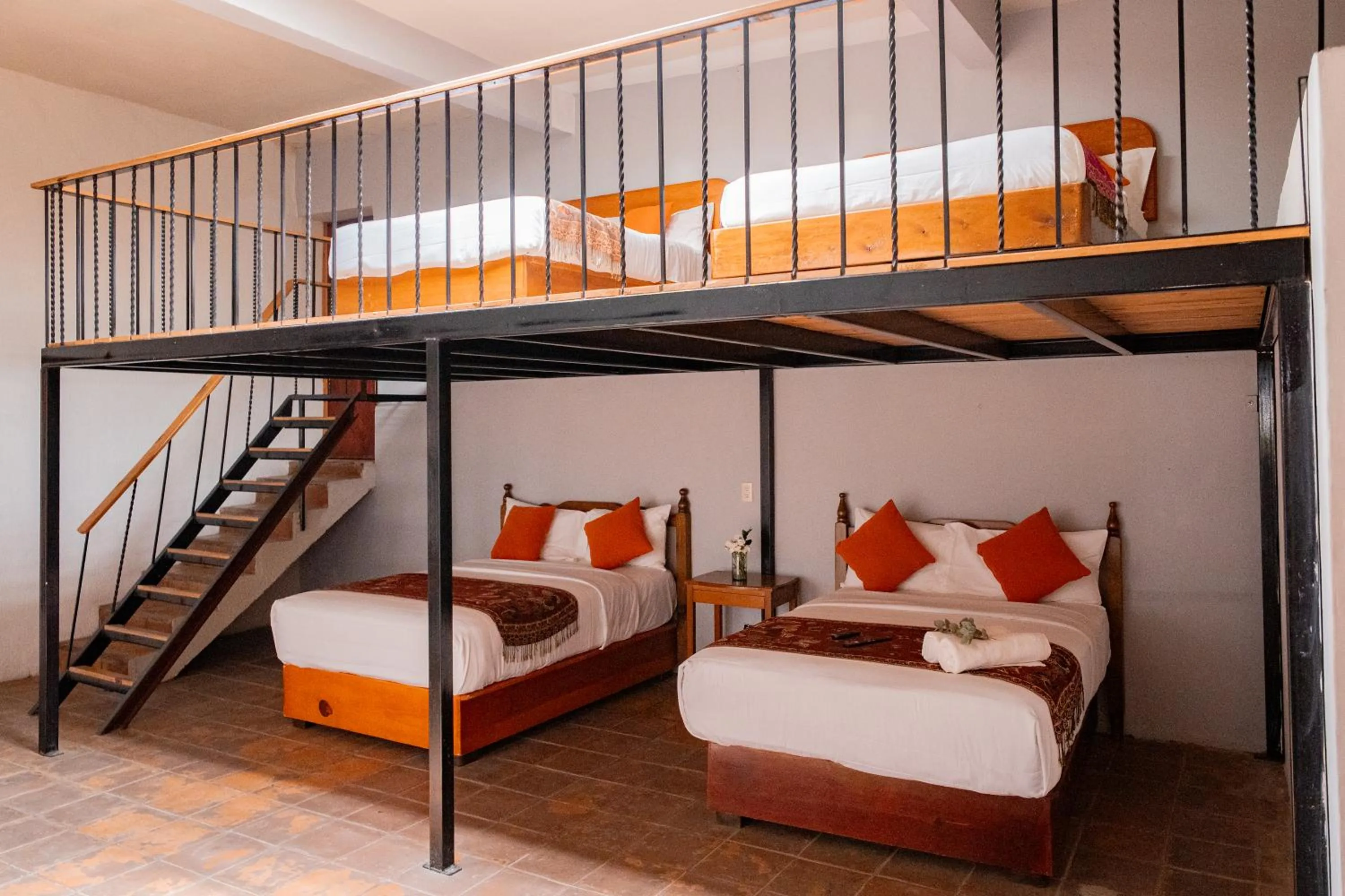 Family, Bed in HOTEL EX HACIENDA EL MOLINO