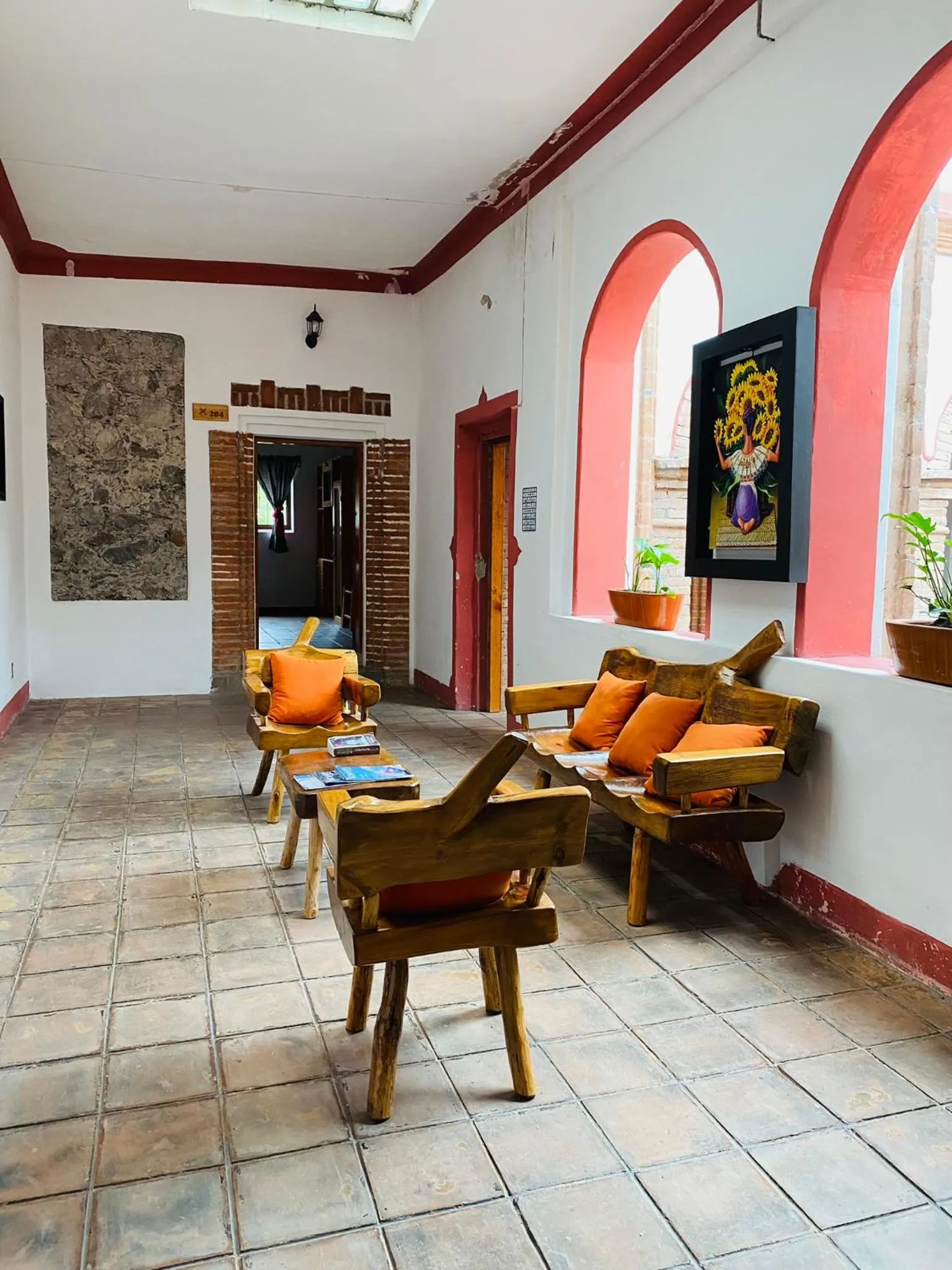 Inner courtyard view in HOTEL EX HACIENDA EL MOLINO