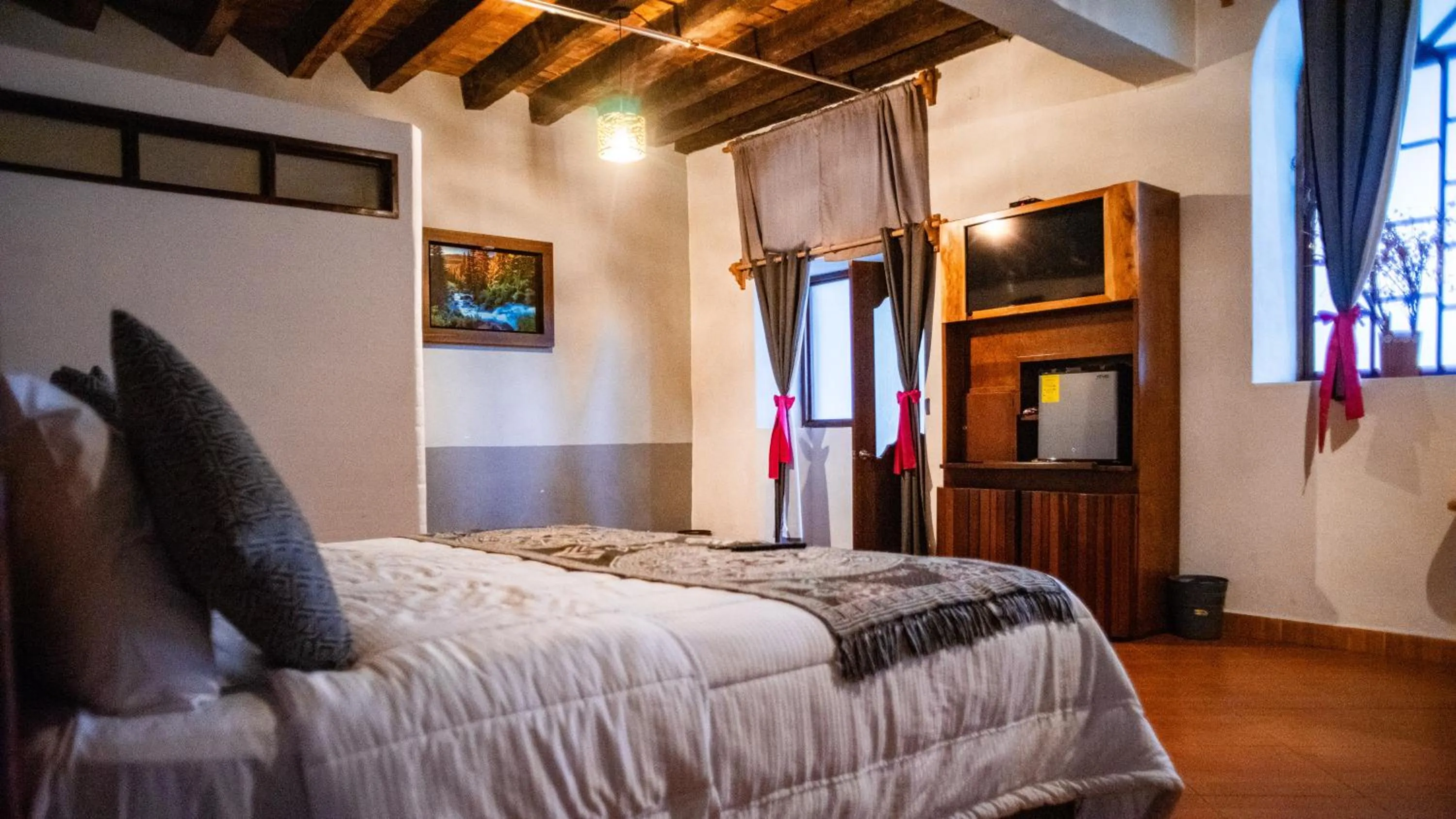 Bed in HOTEL EX HACIENDA EL MOLINO