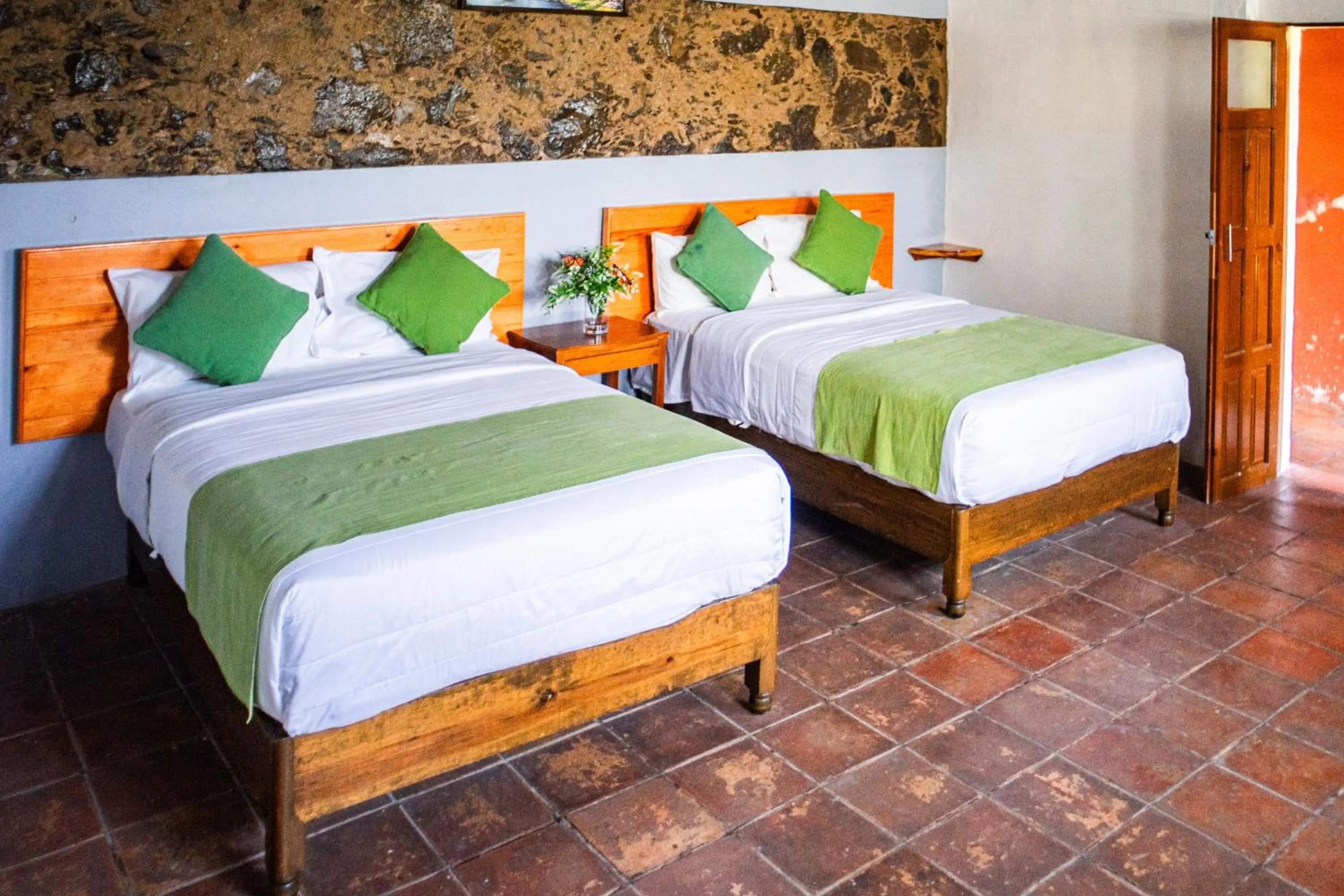 Bed in HOTEL EX HACIENDA EL MOLINO