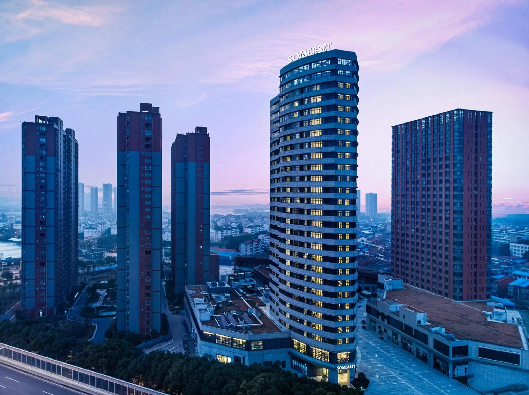 Landmark view in Somerset Zhuankou Wuhan