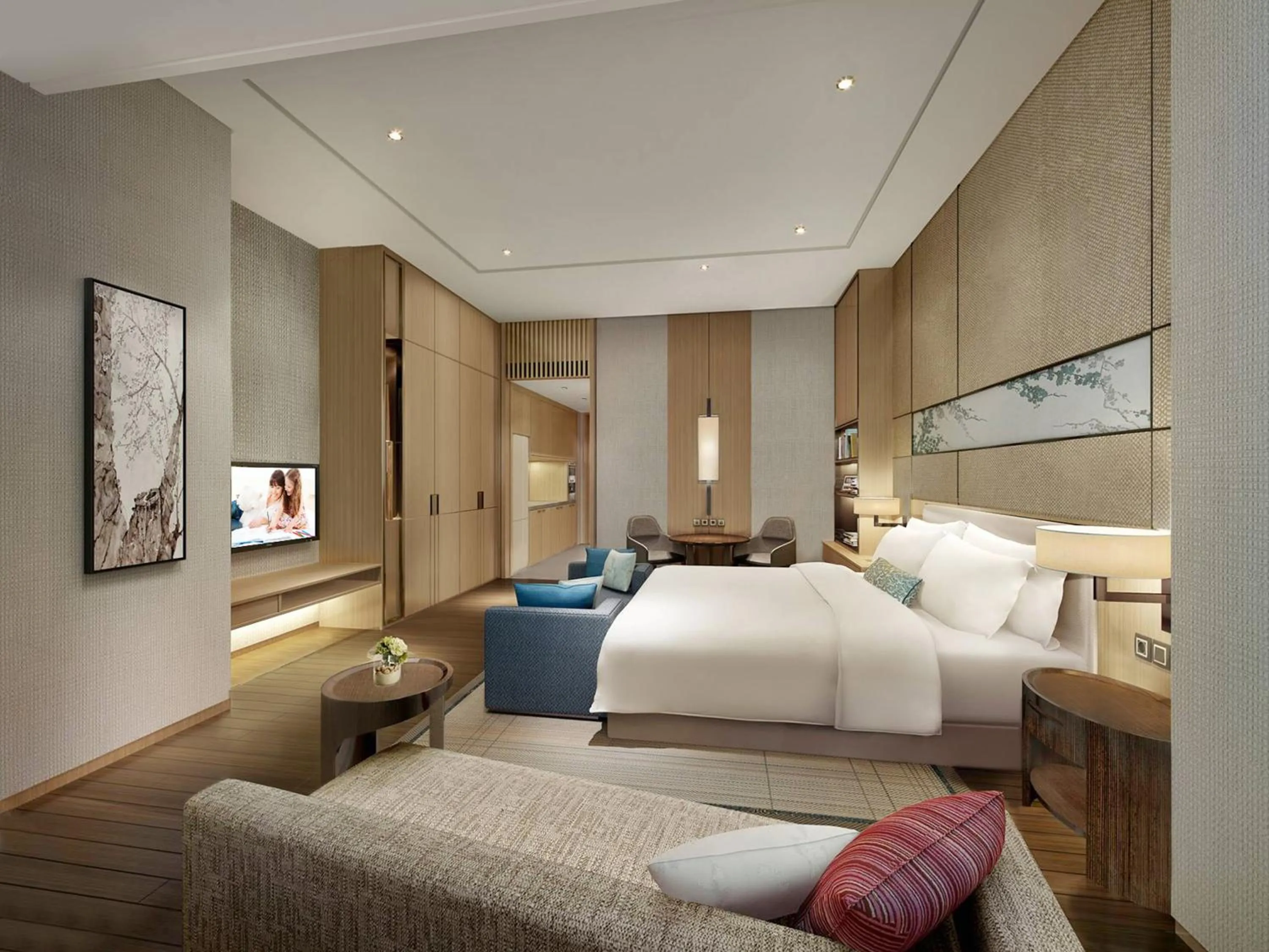 Photo of the whole room in Somerset Zhuankou Wuhan