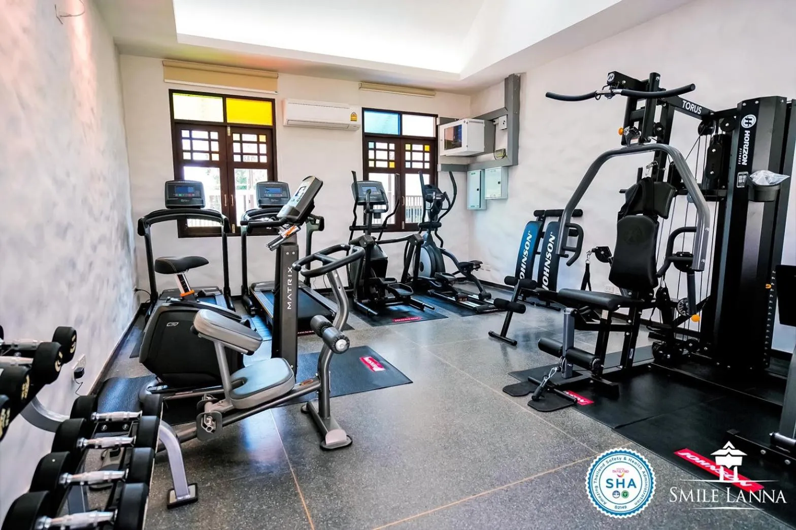Fitness centre/facilities in Smile Lanna Hotel