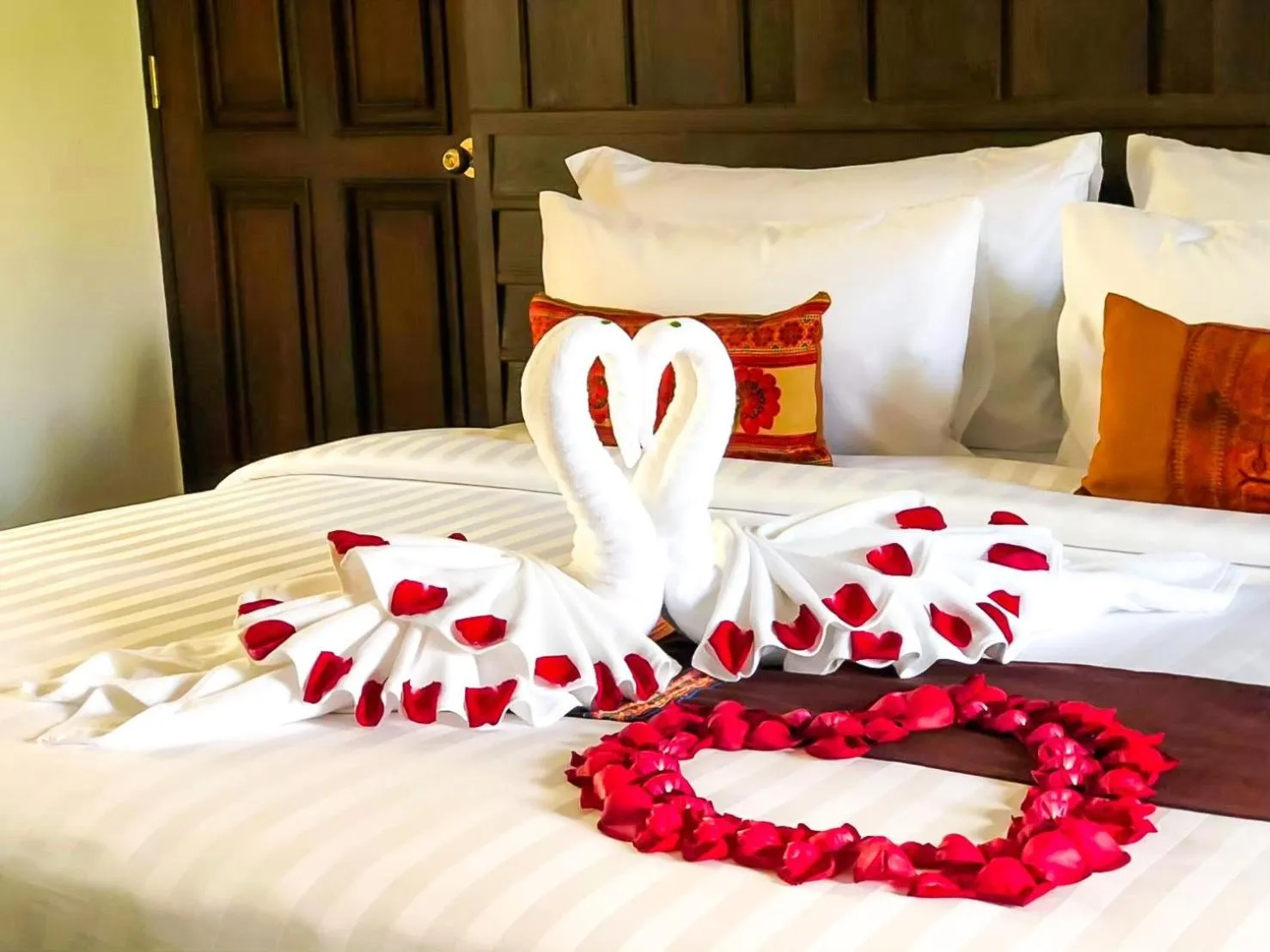 Bed in Smile Lanna Hotel