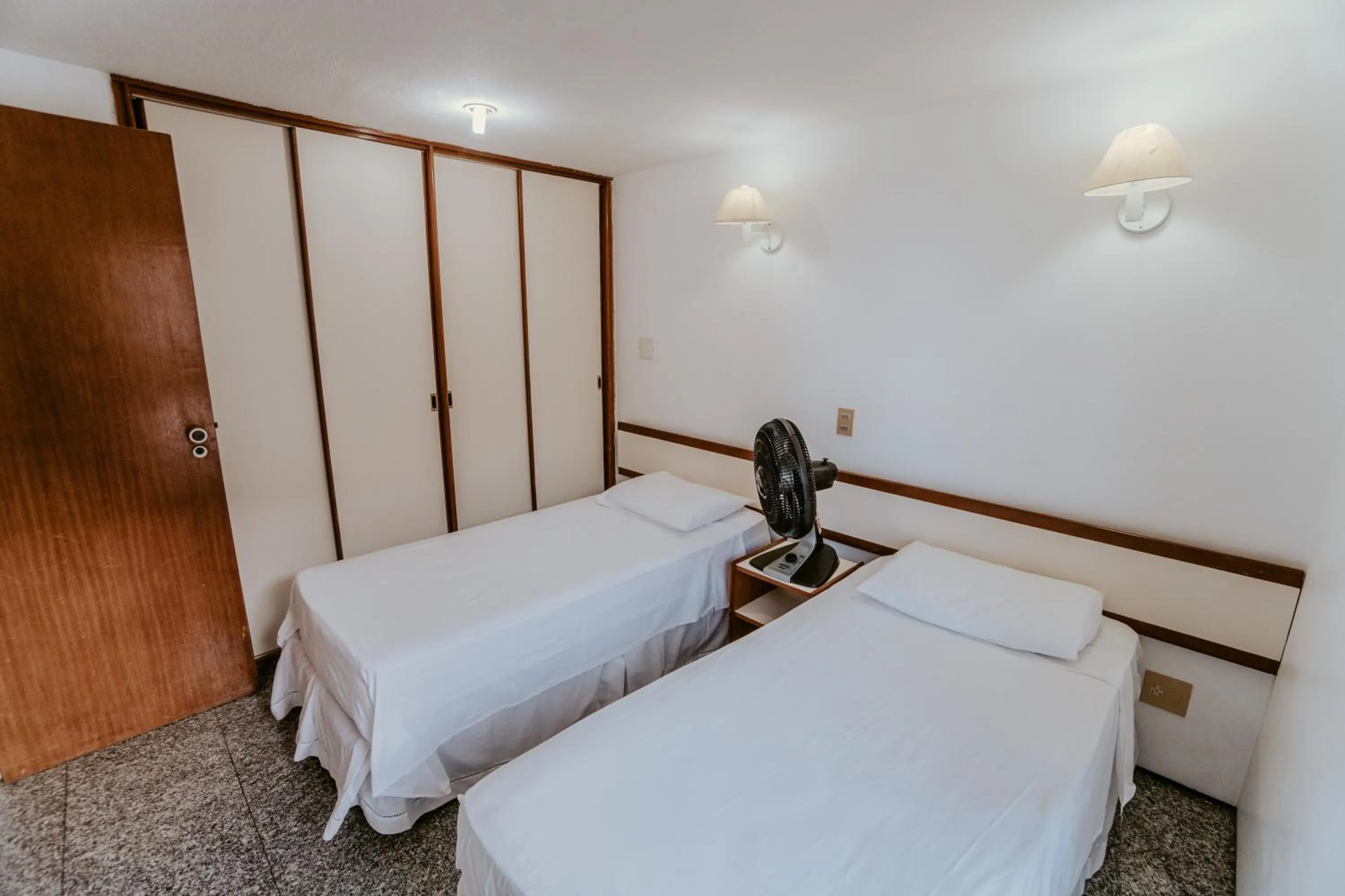 Bed in Iracema Residence Hotel Flat