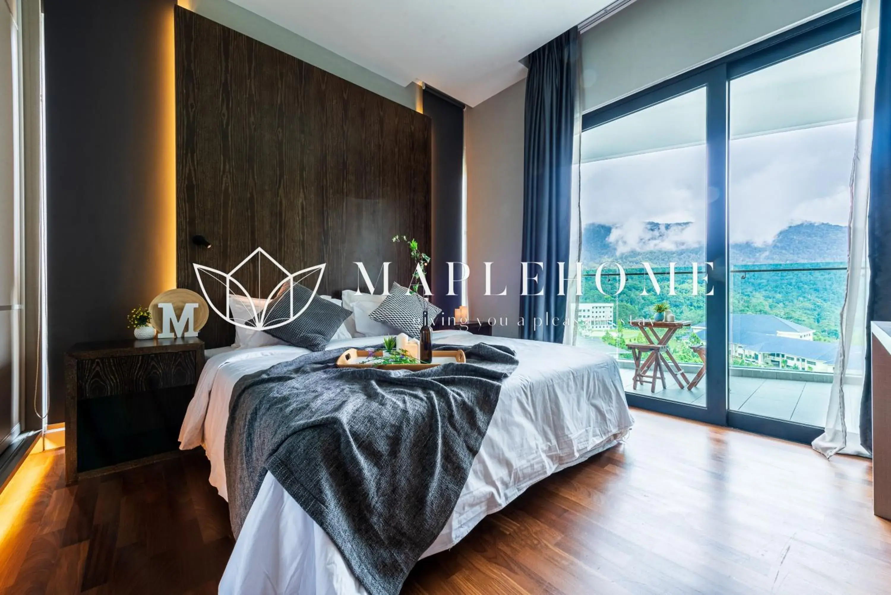 Balcony/Terrace, Bed in Geo38 Premier Suites Genting Highlands Balcony/Terrace, Bed in Geo38 Premier Suites Genting Highlands