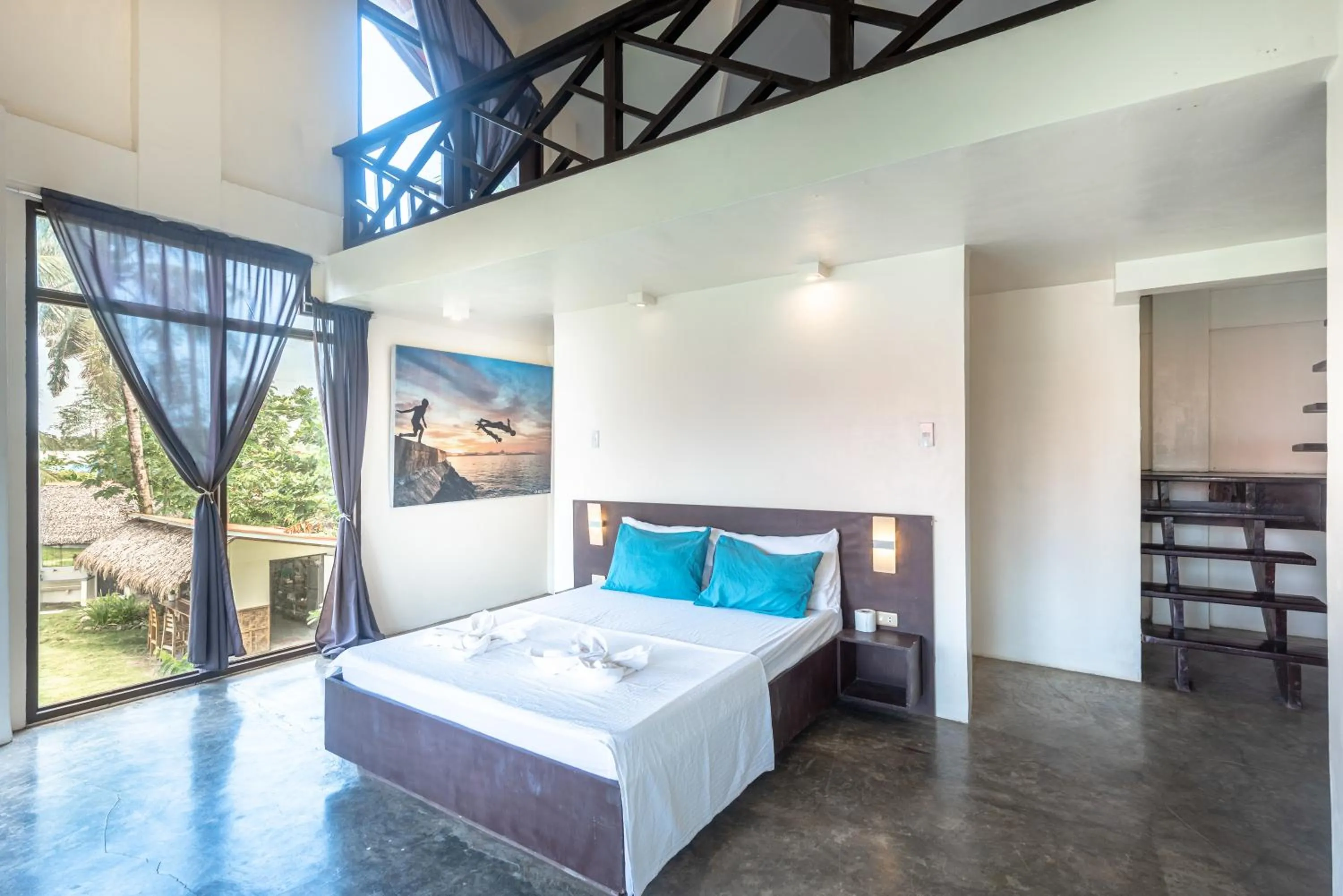 Bed in Ohana Resort Siargao