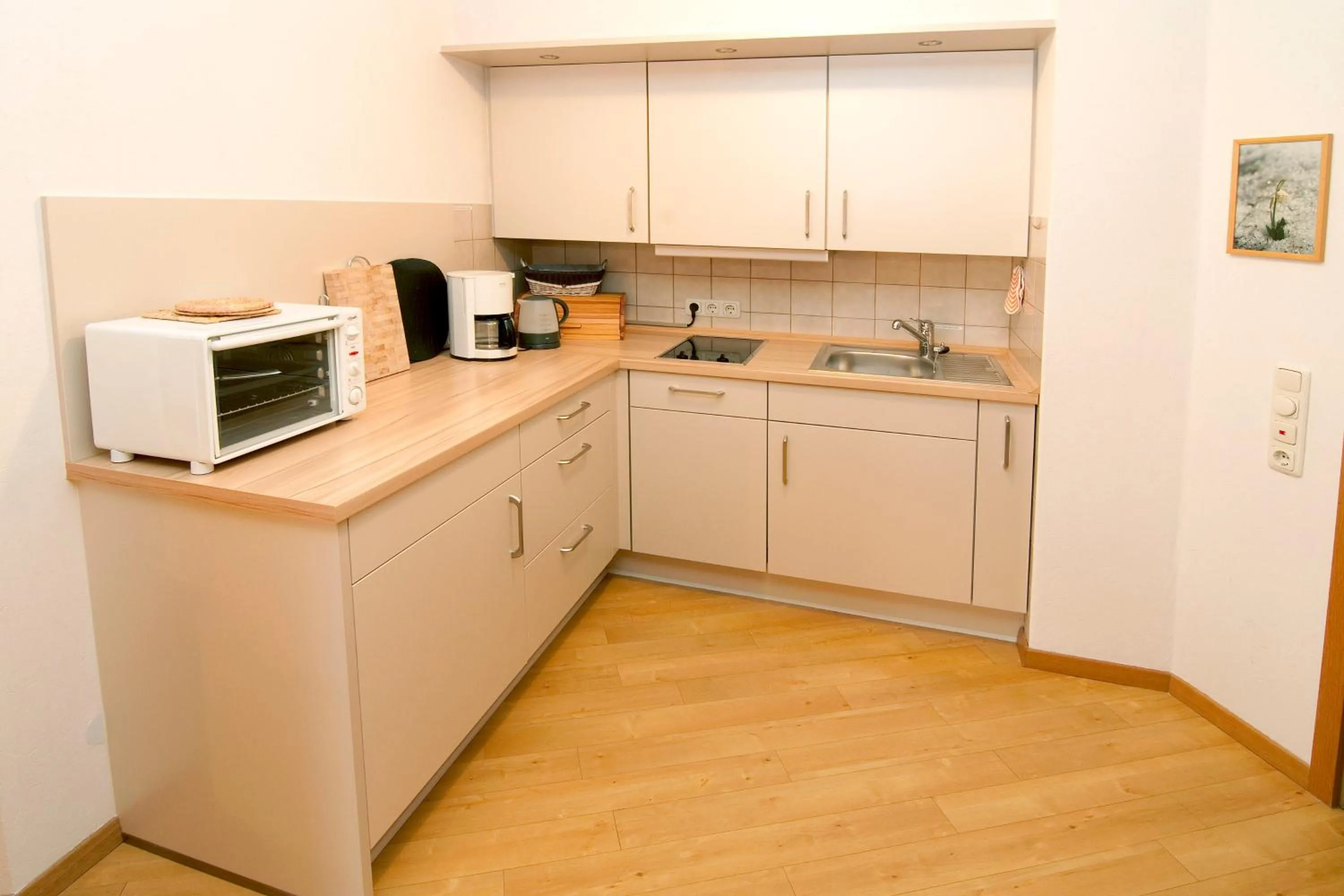 Kitchen or kitchenette in Sonnenpark, Ihr Bett im Allgäu
