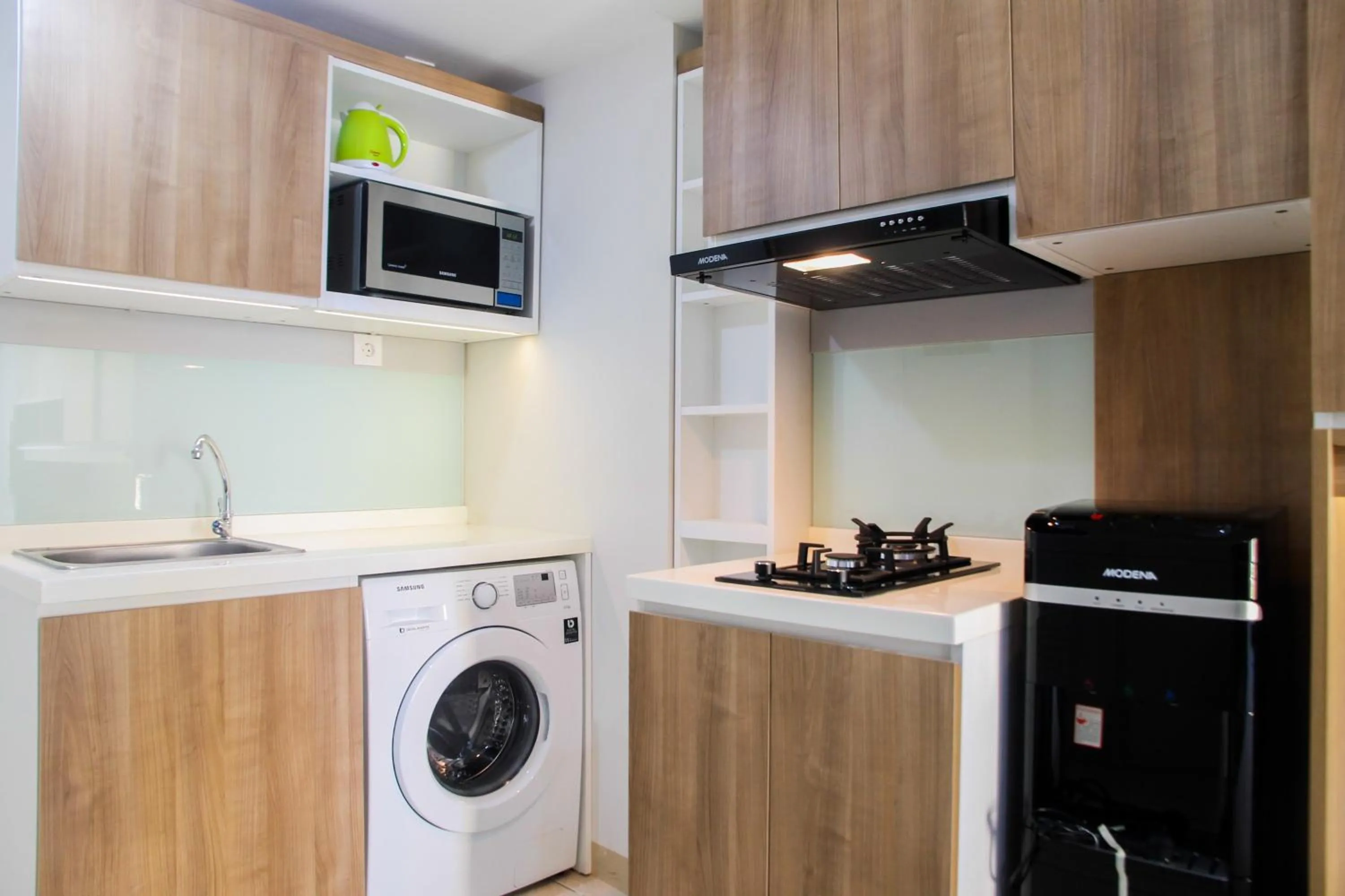 2BR with Sofa Bed at Springlake Summarecon Apartment By Travelio