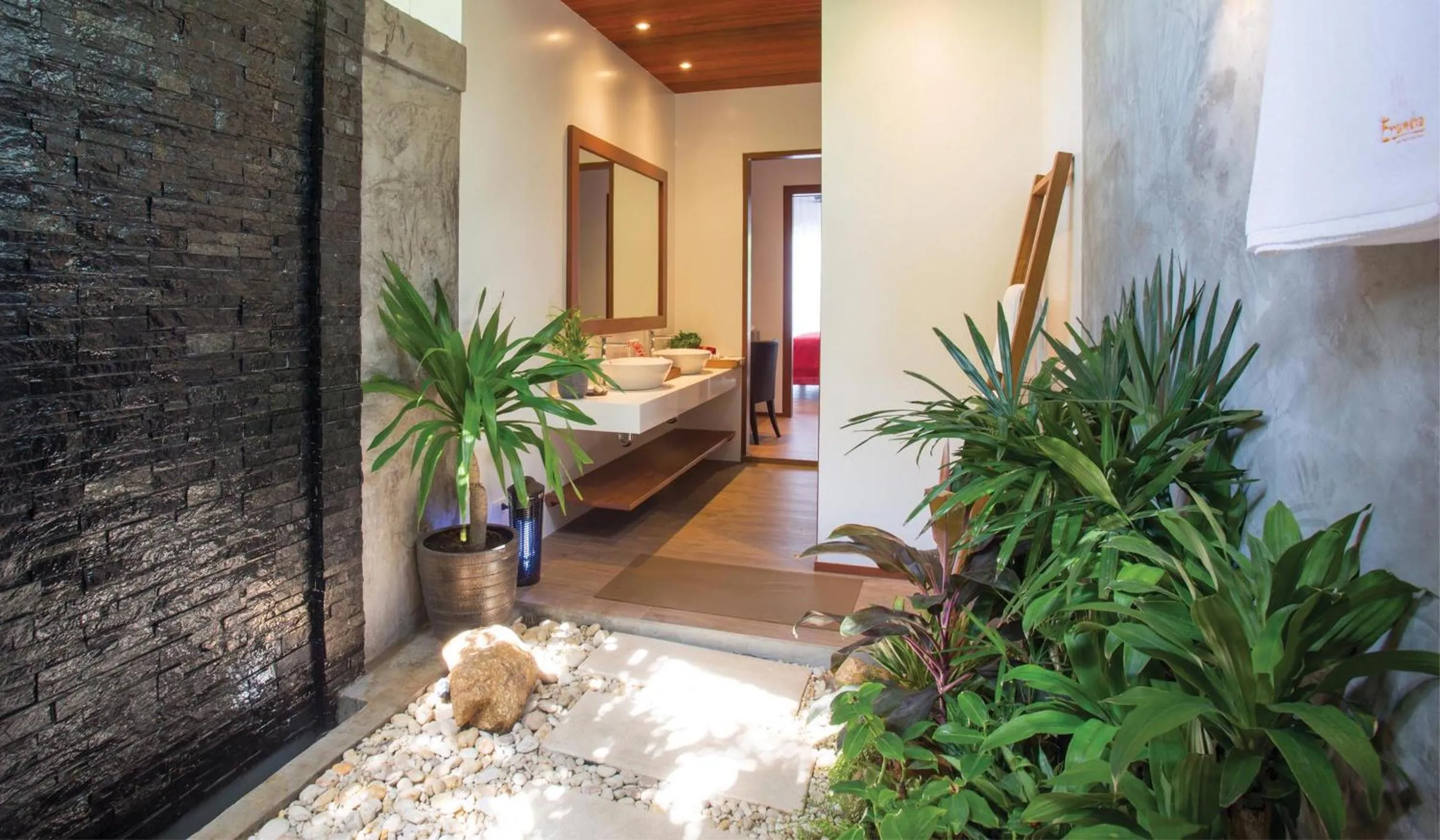 Bathroom, Bed in Eranda Pool Spa Villa, Chaweng Koh Samui