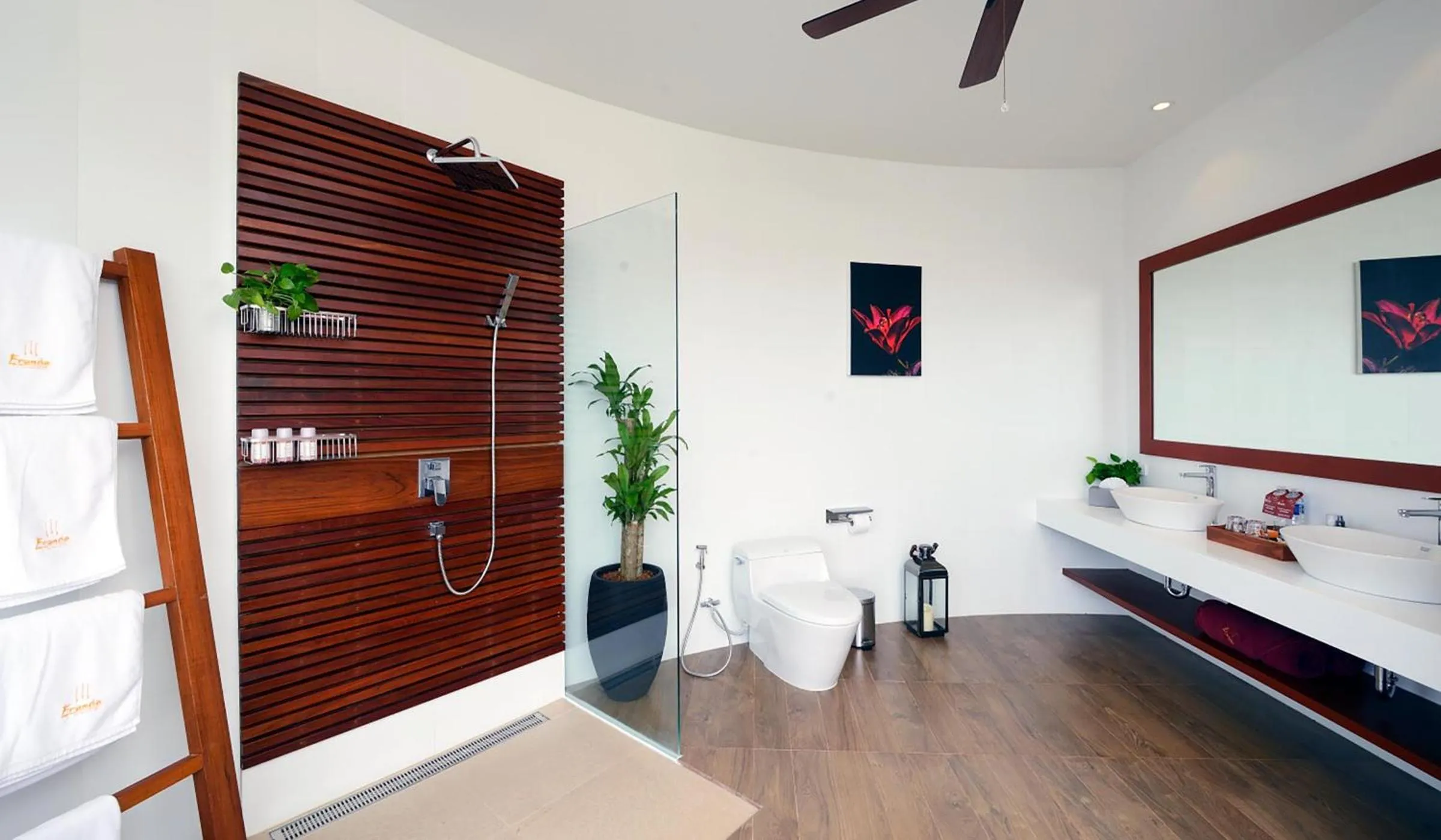 Toilet, Bed in Eranda Pool Spa Villa, Chaweng Koh Samui