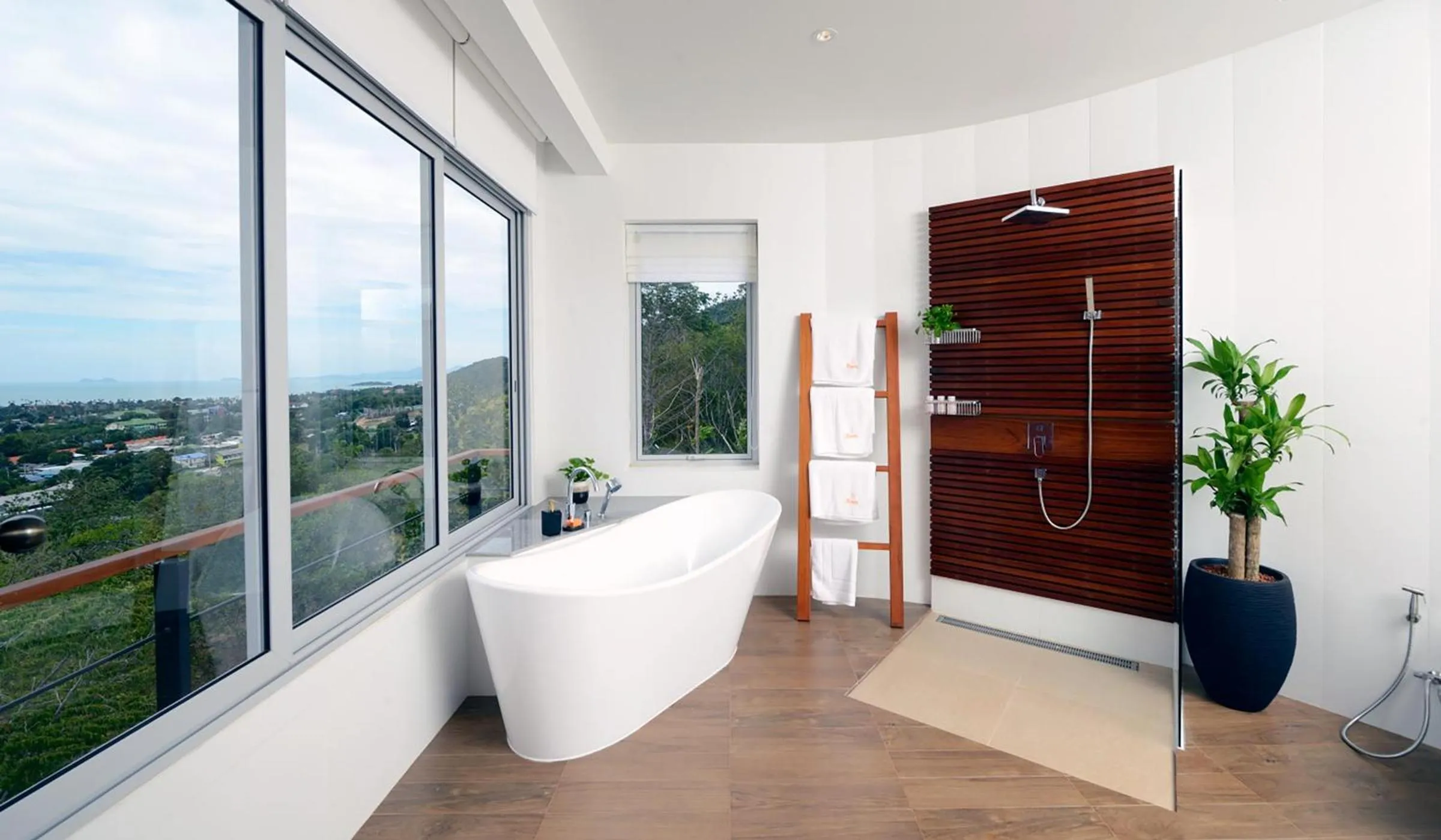 Bathroom in Eranda Pool Spa Villa, Chaweng Koh Samui