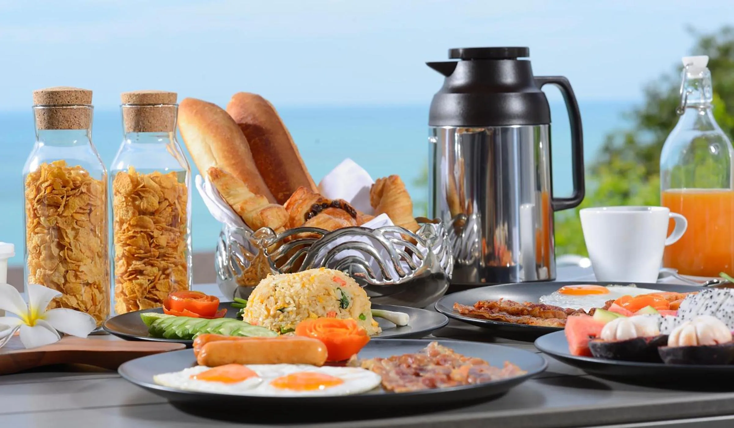 Breakfast in Eranda Pool Spa Villa, Chaweng Koh Samui