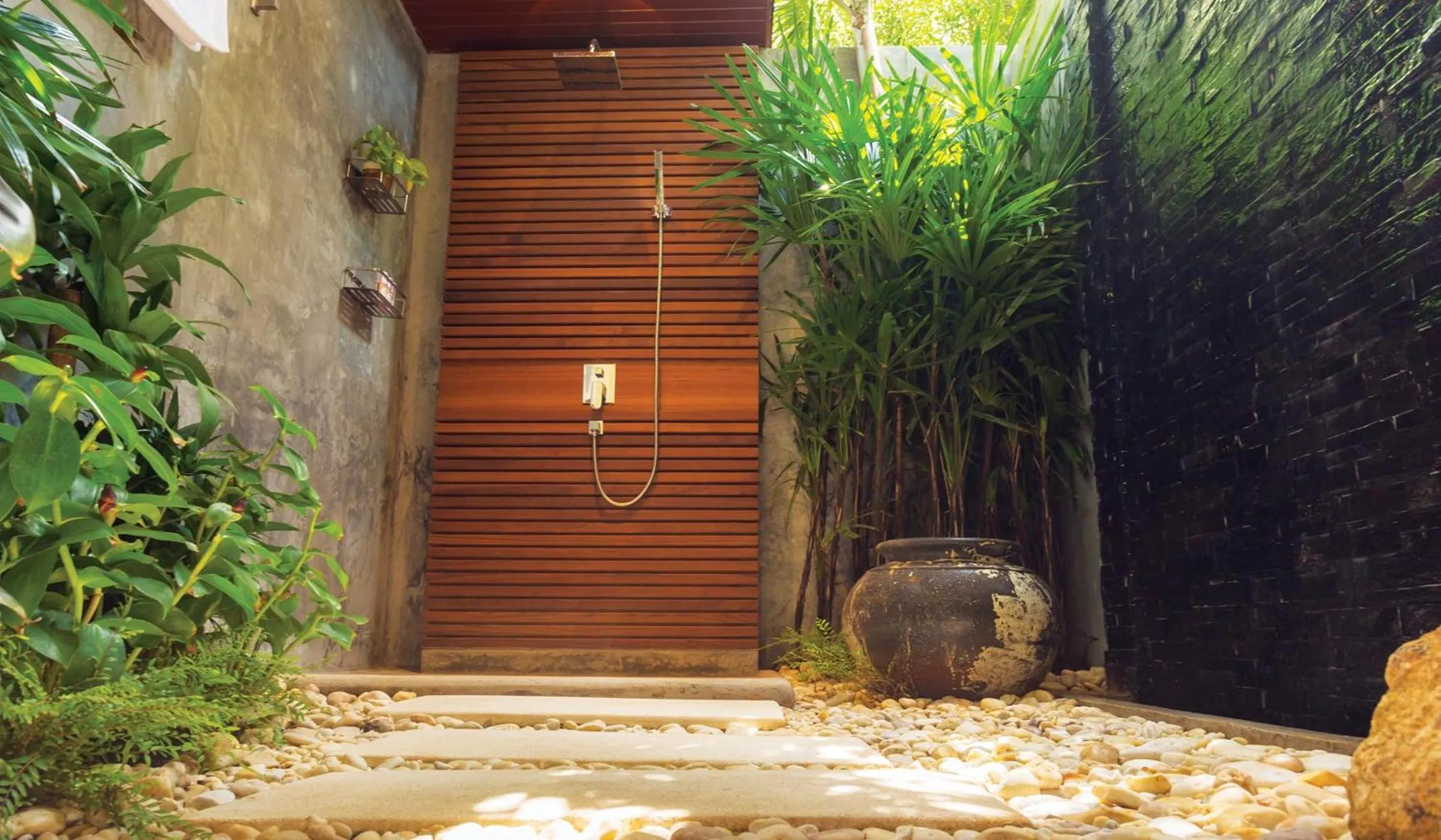 Shower in Eranda Pool Spa Villa, Chaweng Koh Samui