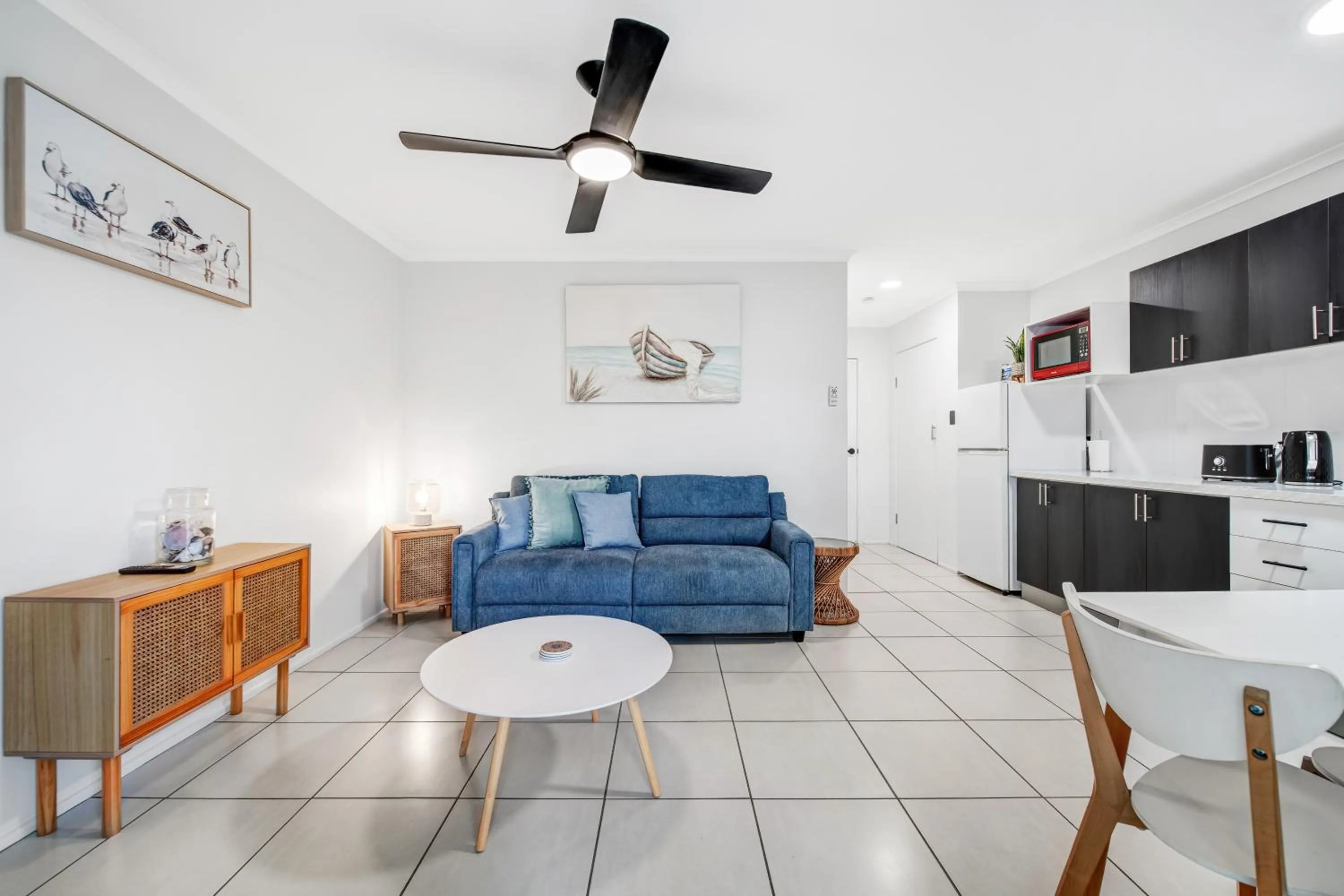 Living room in Beachcomber Peregian Beach