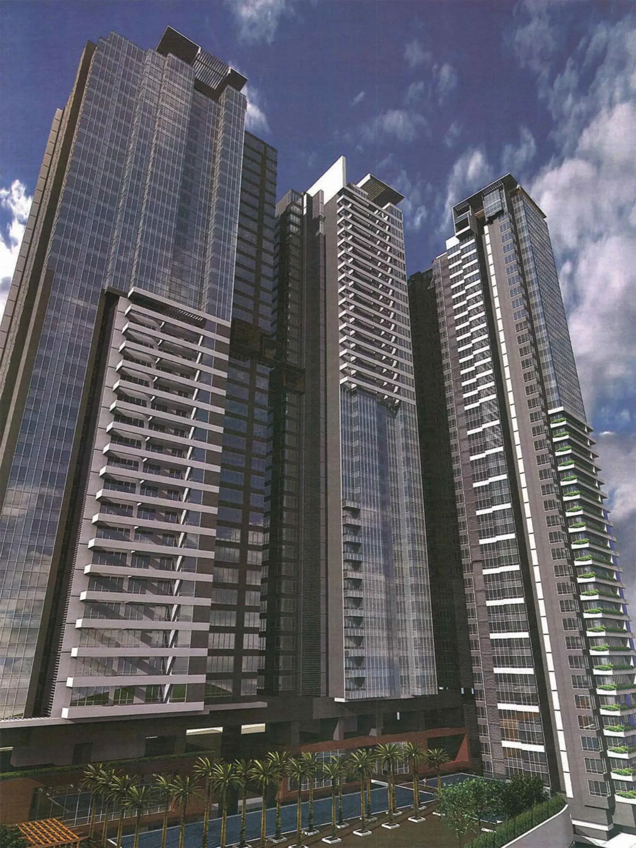 Facade/entrance in Lanson Place Bukit Ceylon Facade/entrance in Lanson Place Bukit Ceylon