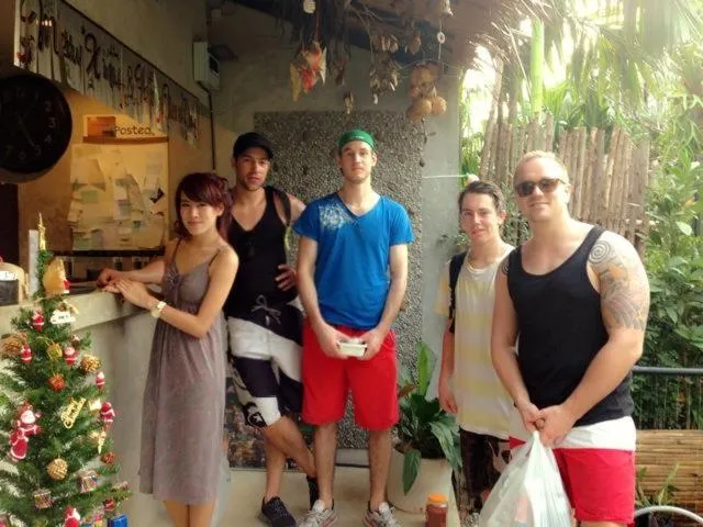 group of guests in The Curve Residence