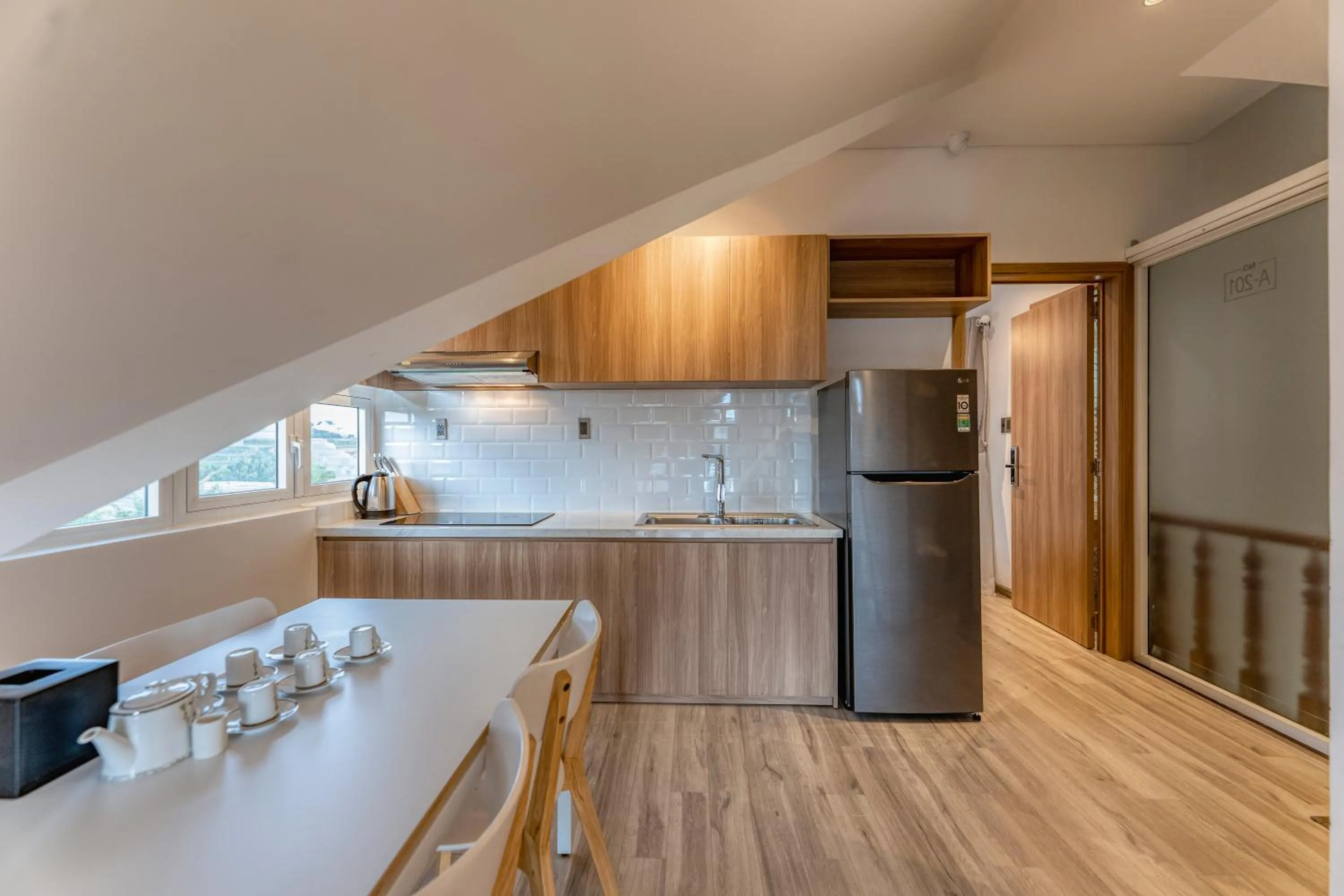 Kitchen or kitchenette in Canary Dalat Hotel