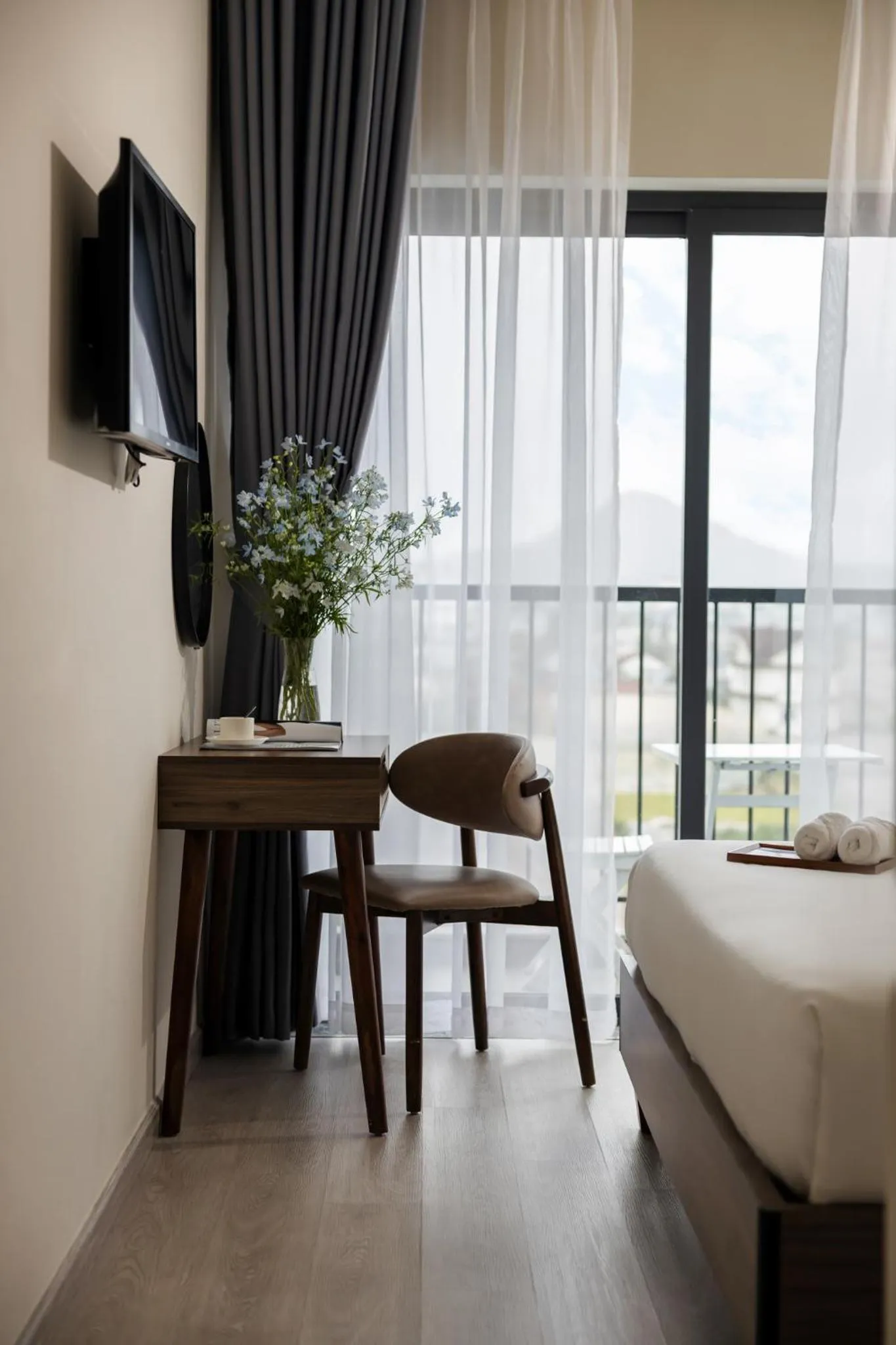 View (from property/room), Bed in Canary Dalat Hotel