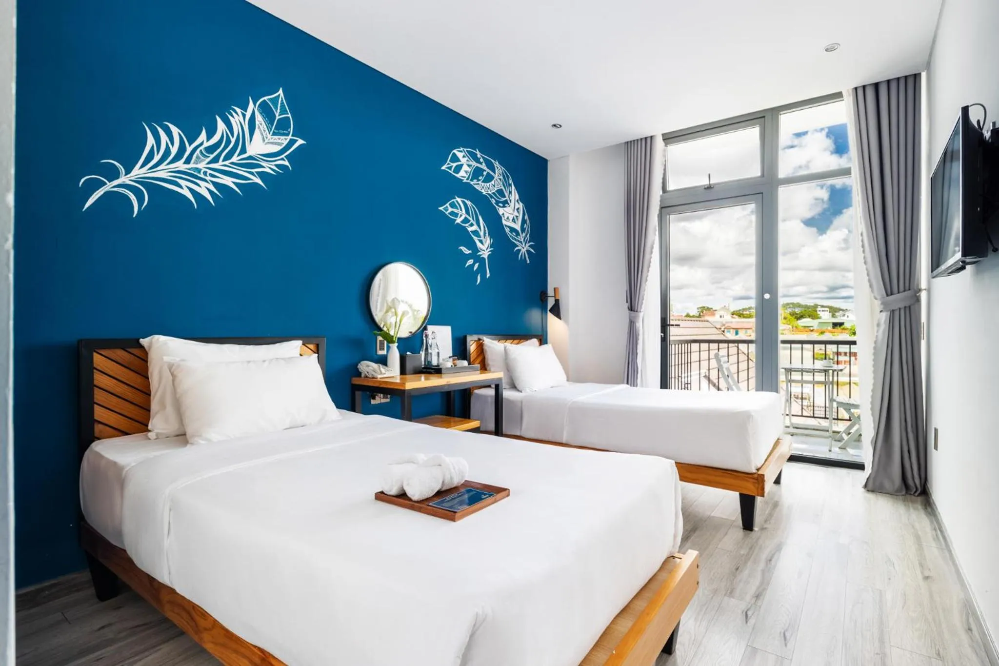 Bed in Canary Dalat Hotel