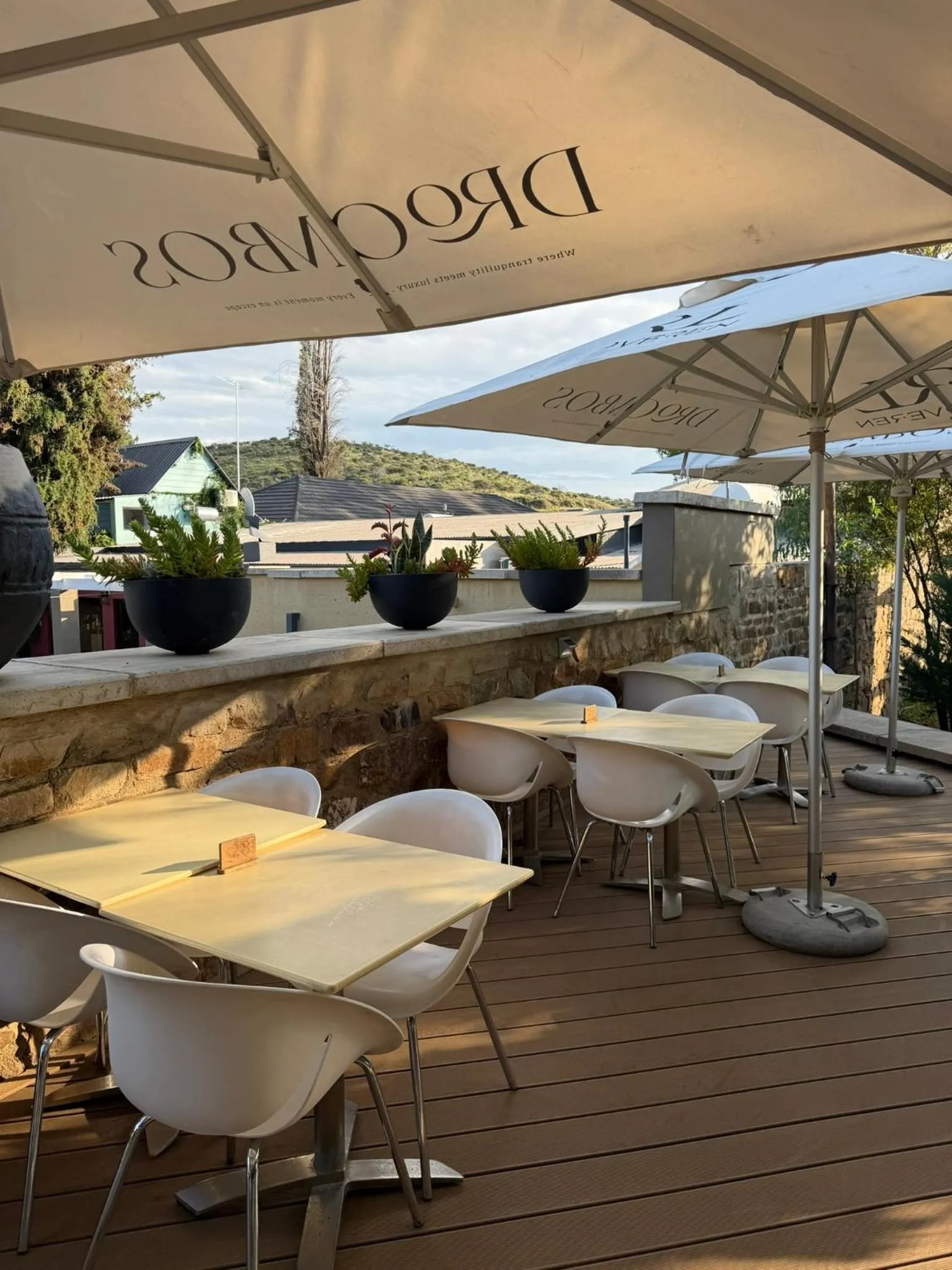 Restaurant/places to eat in Droombos Boutique Hotel