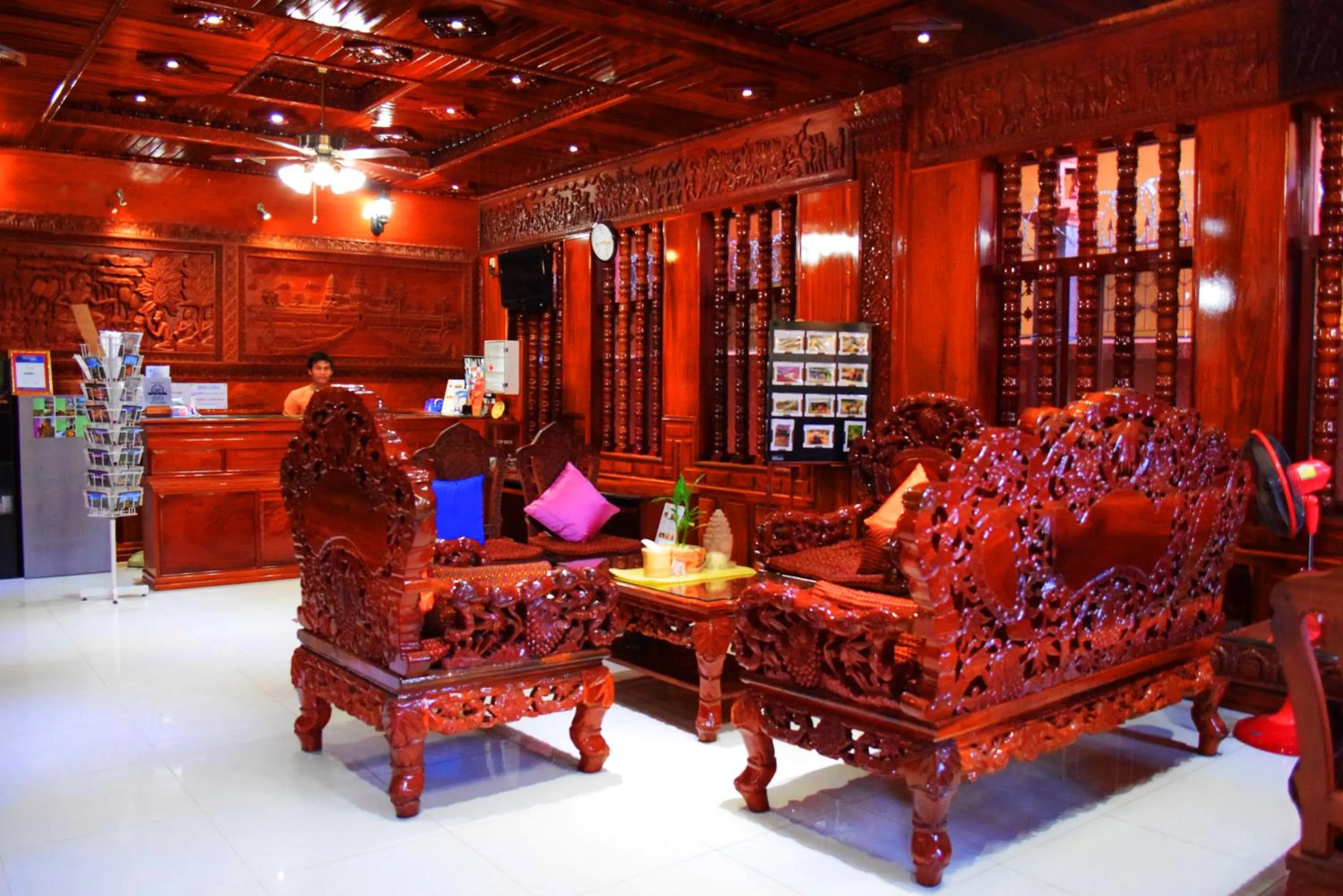 Lobby or reception in Okay Guesthouse Siem Reap