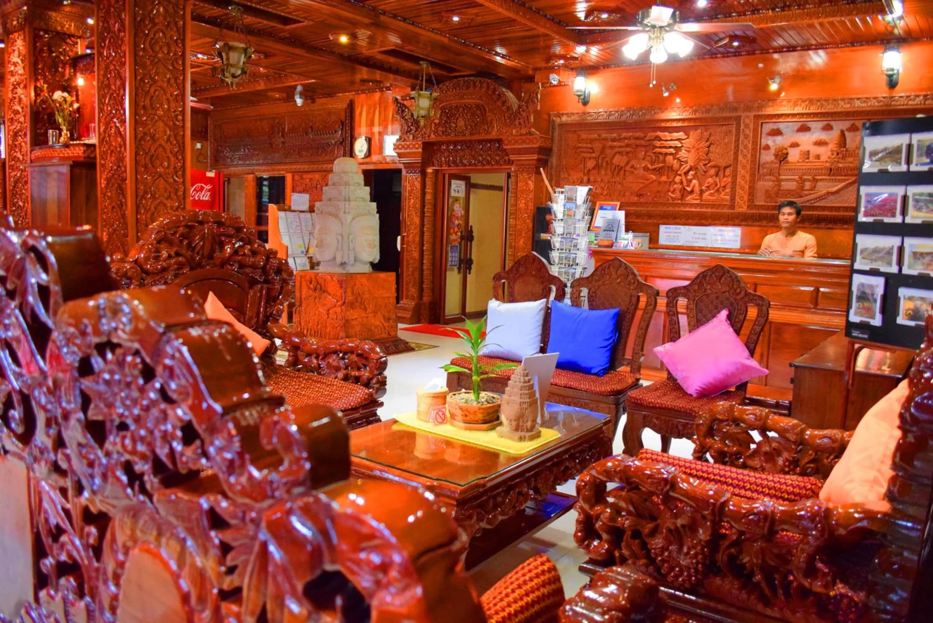 Lobby or reception in Okay Guesthouse Siem Reap