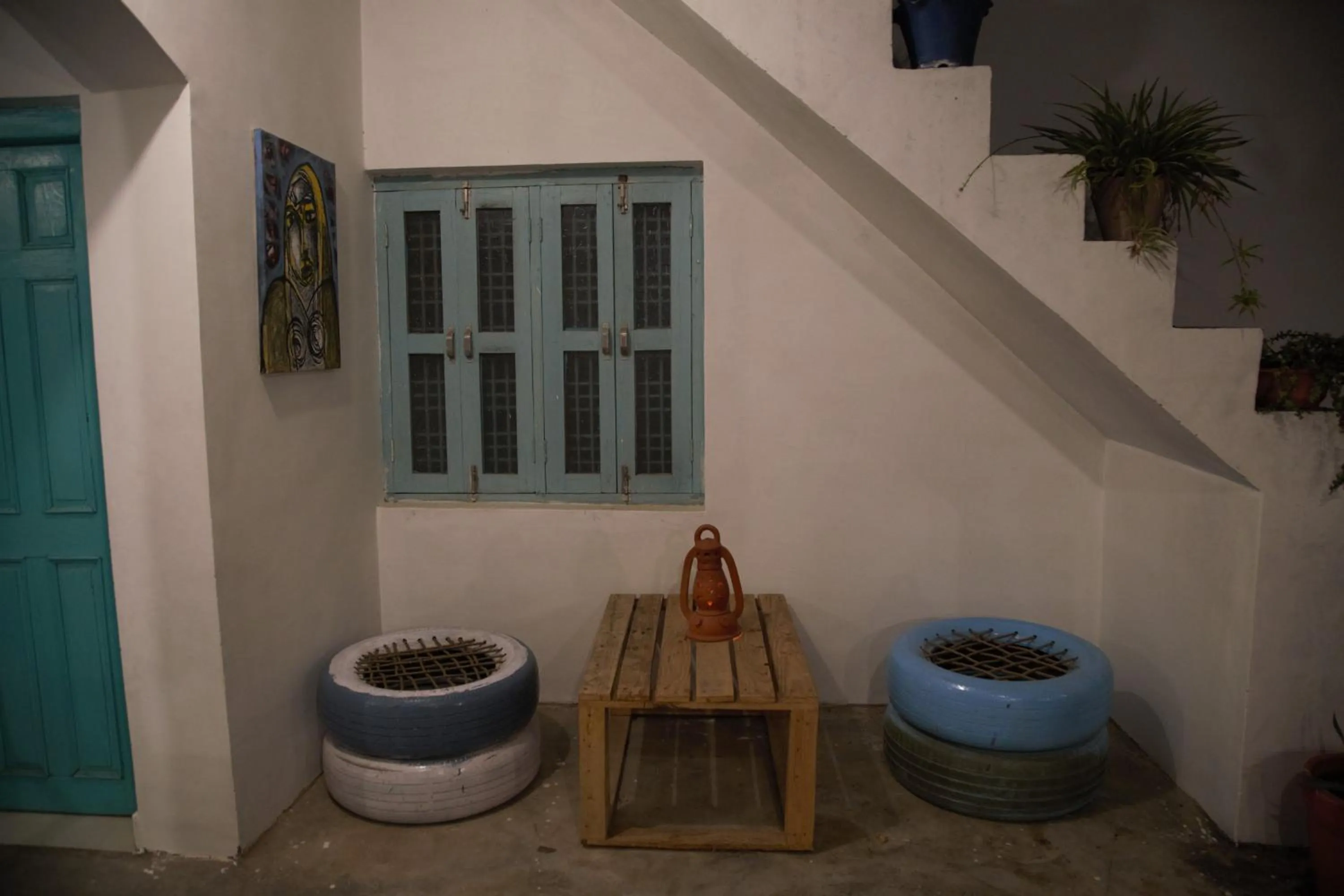 Seating area in Moustache Khajuraho