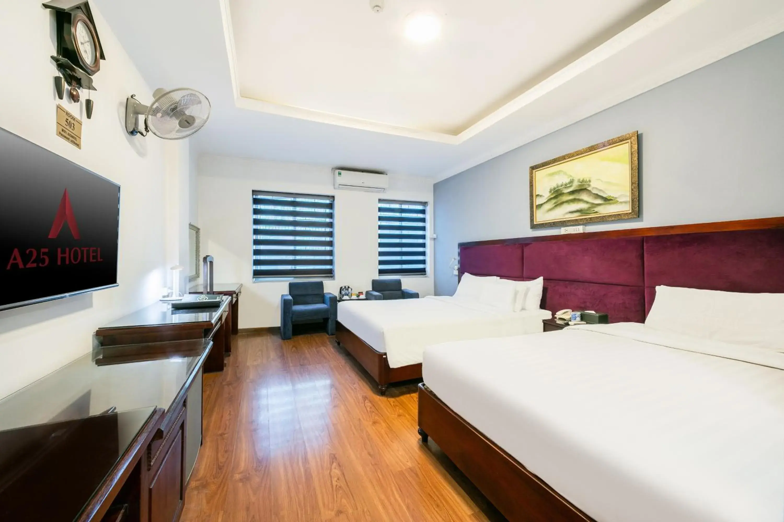 Bedroom, Bed in A25 Hotel - 61 Lương Ngọc Quyến Bedroom, Bed in A25 Hotel - 61 Lương Ngọc Quyến
