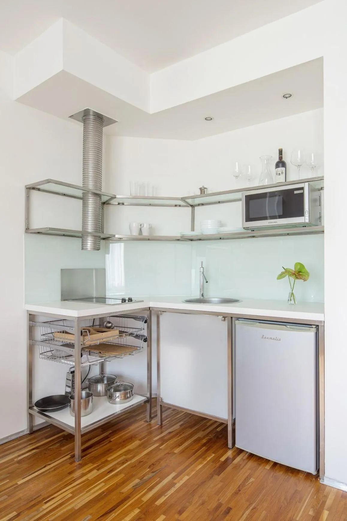 Kitchen or kitchenette in Holečkova Apartments