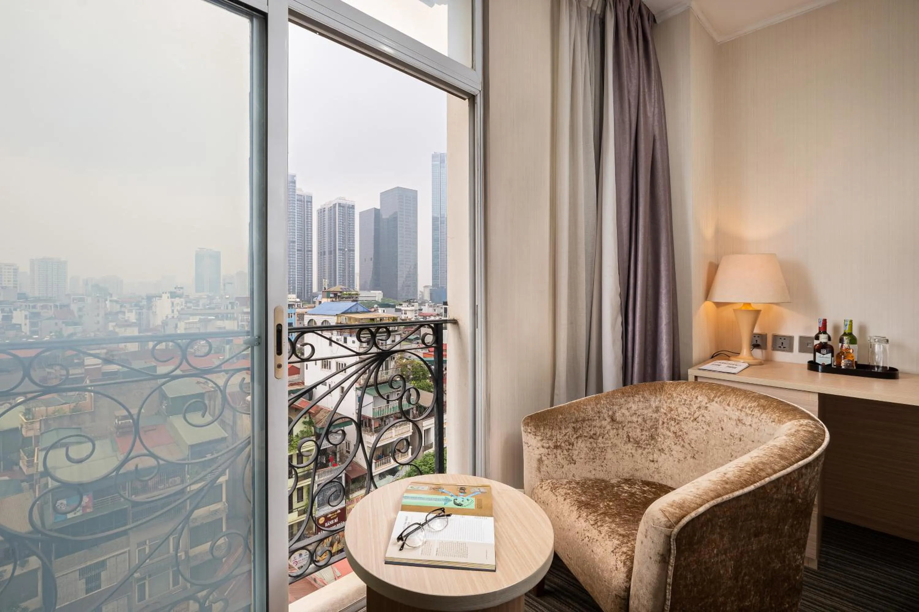 Seating area in Super Candle Hotel