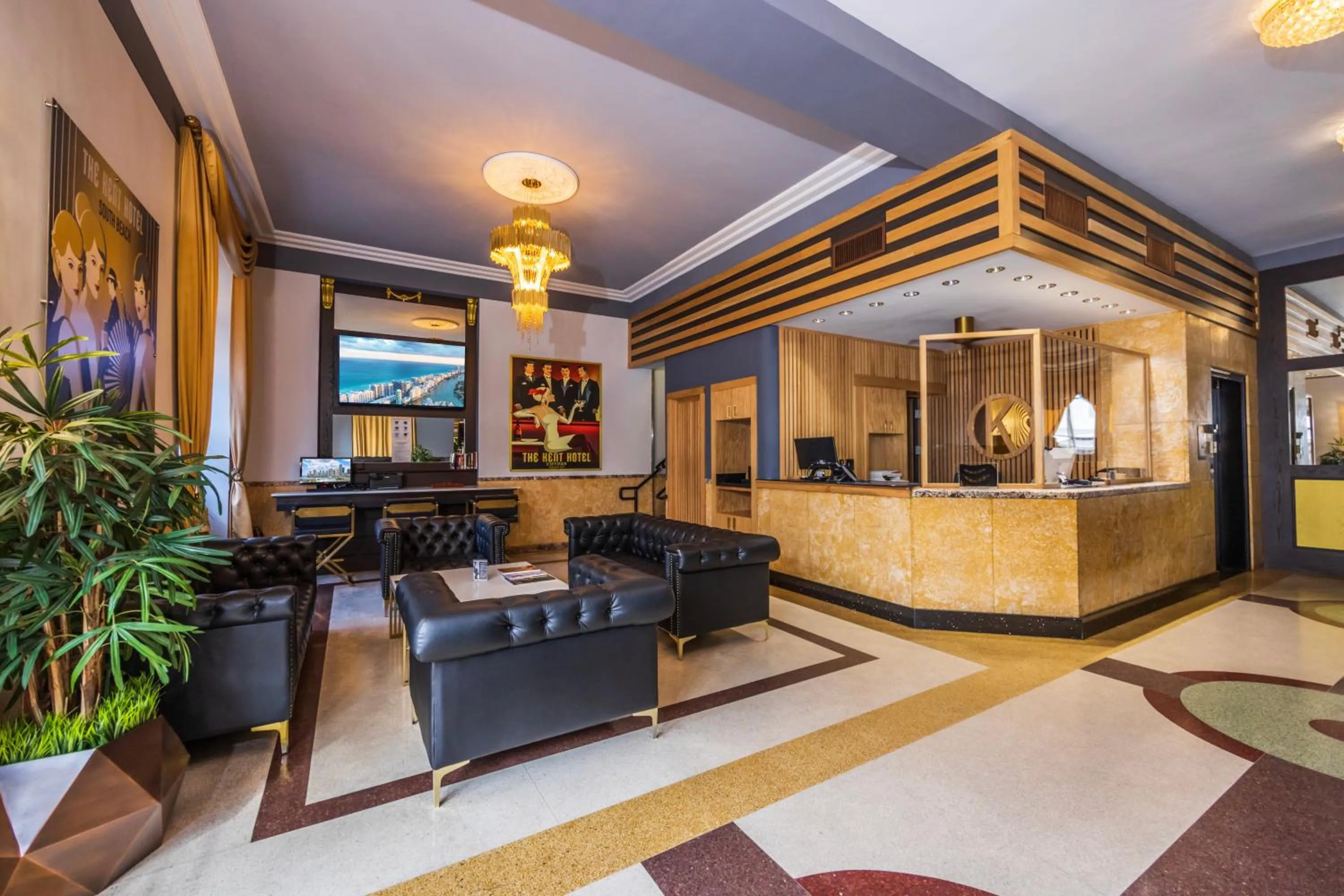 Lobby or reception in Kent Hotel