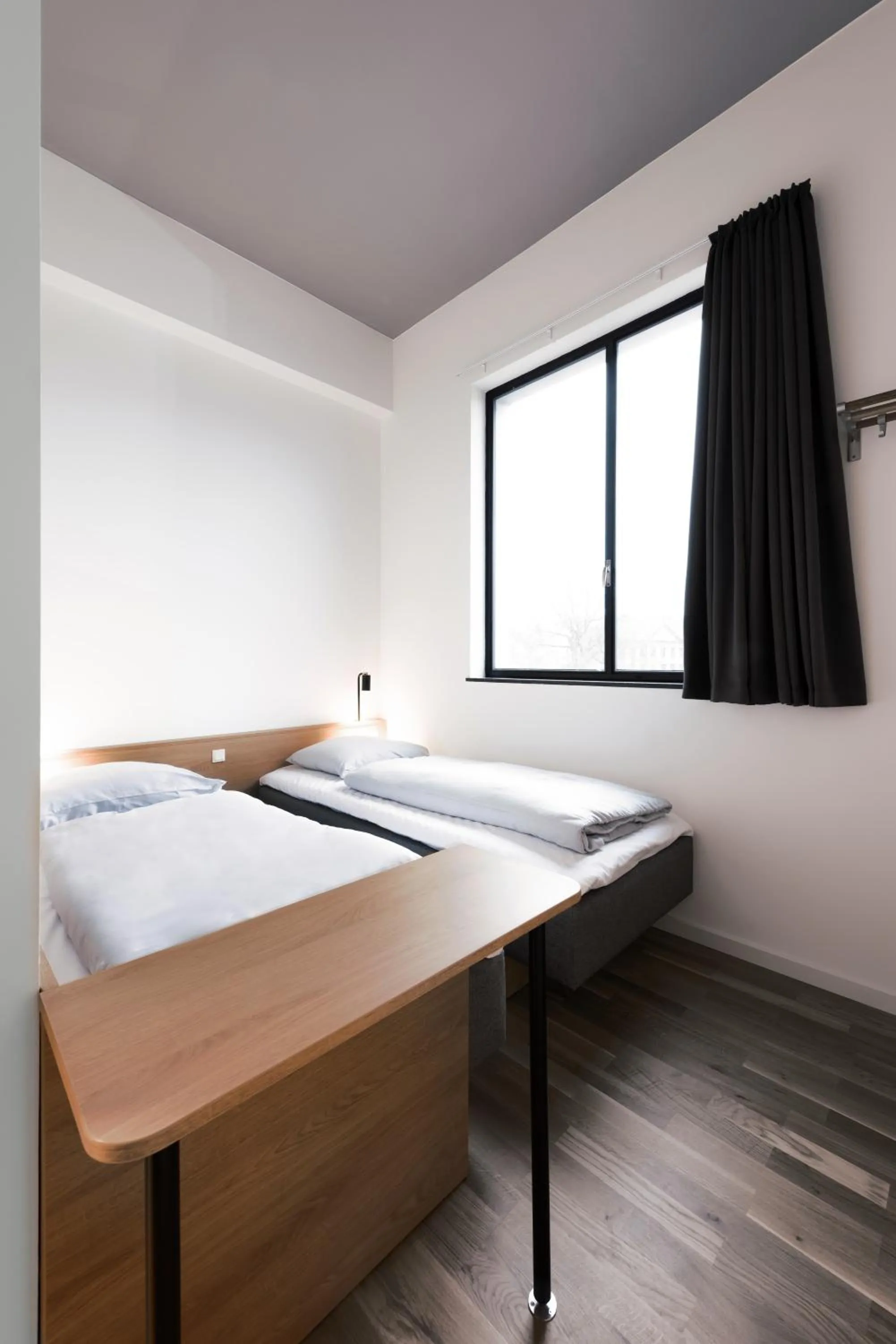 Bed, Bathroom in BOOK1 by Brøchner Hotels