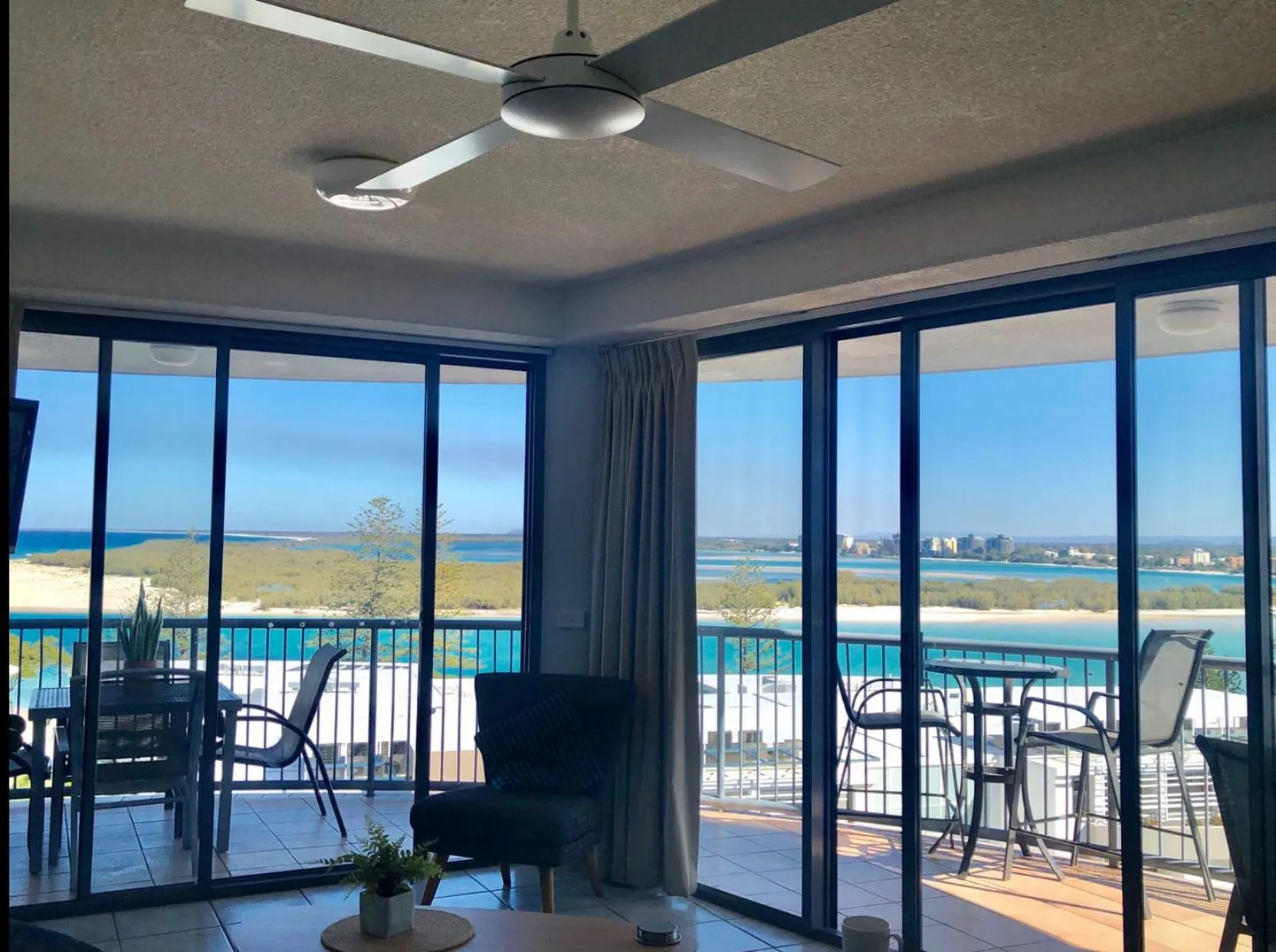 Patio in Centrepoint Apartments Caloundra
