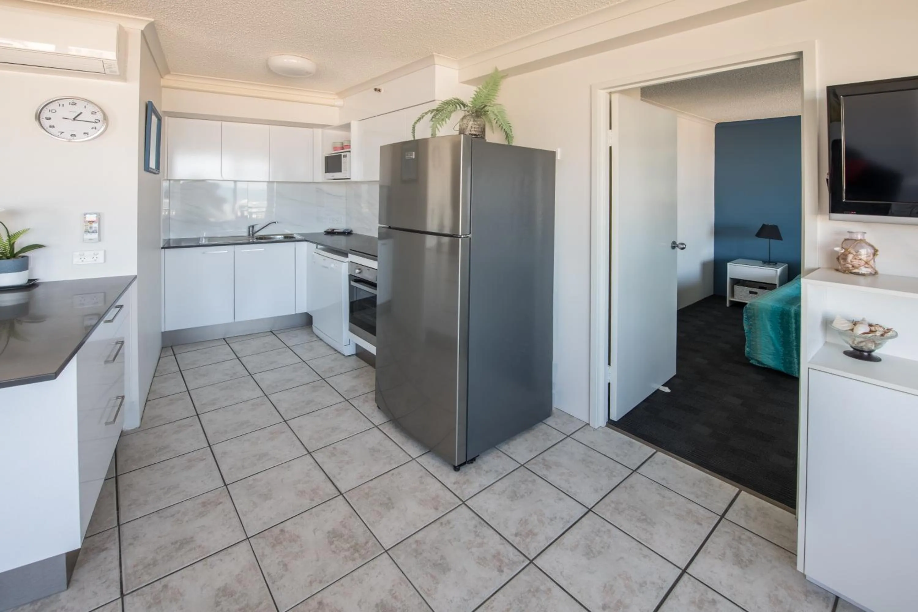 Kitchen or kitchenette in Centrepoint Apartments Caloundra