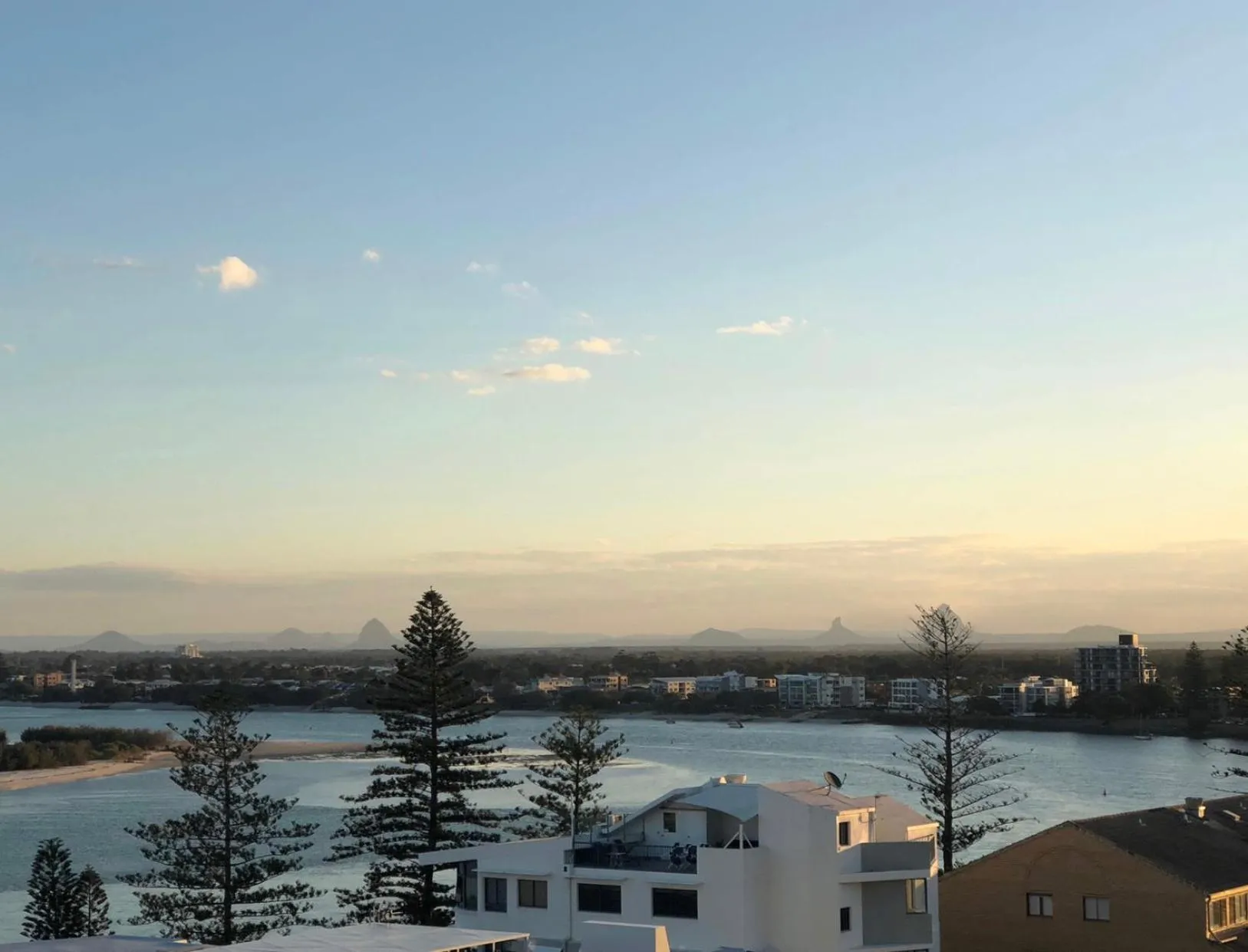 Sunset in Centrepoint Apartments Caloundra