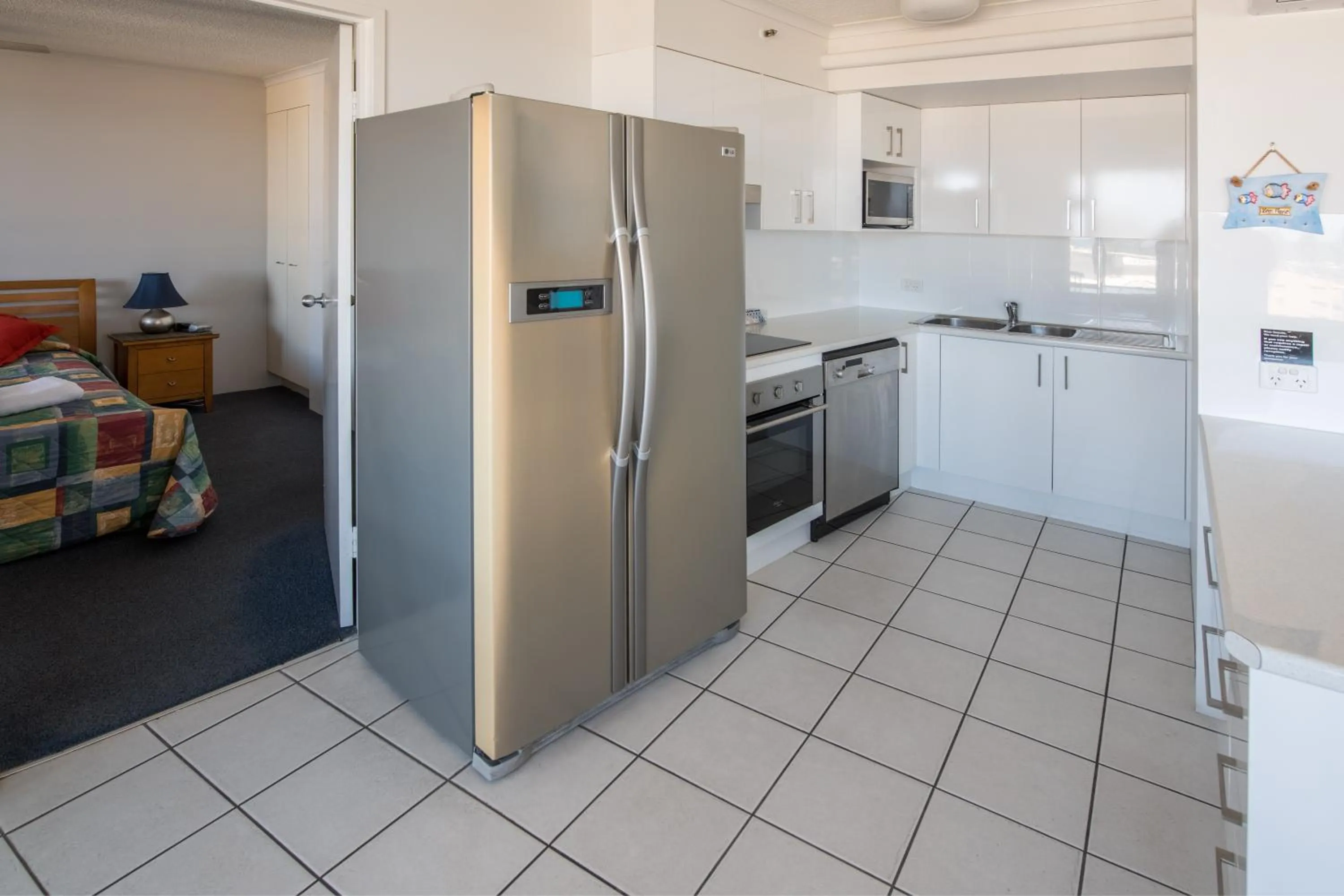 Kitchen or kitchenette in Centrepoint Apartments Caloundra