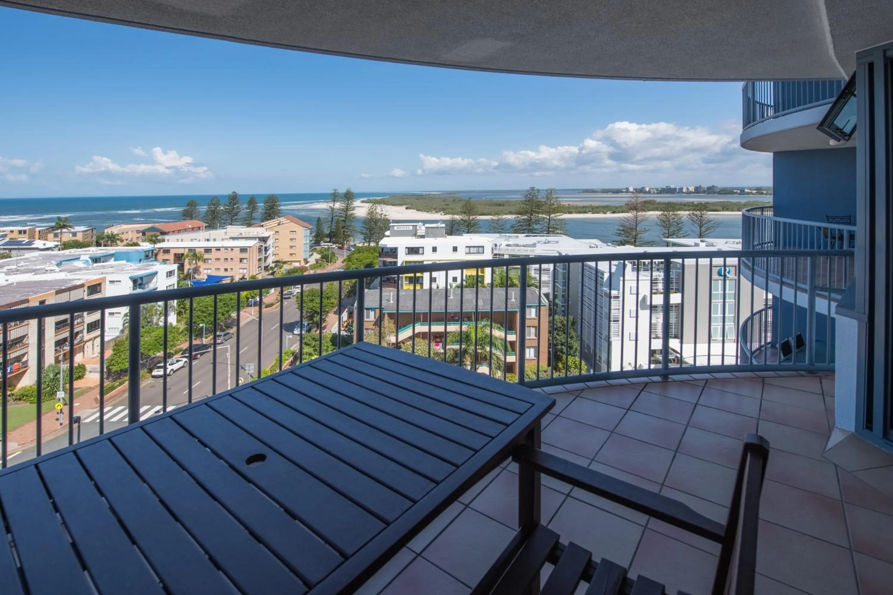 Patio in Centrepoint Apartments Caloundra