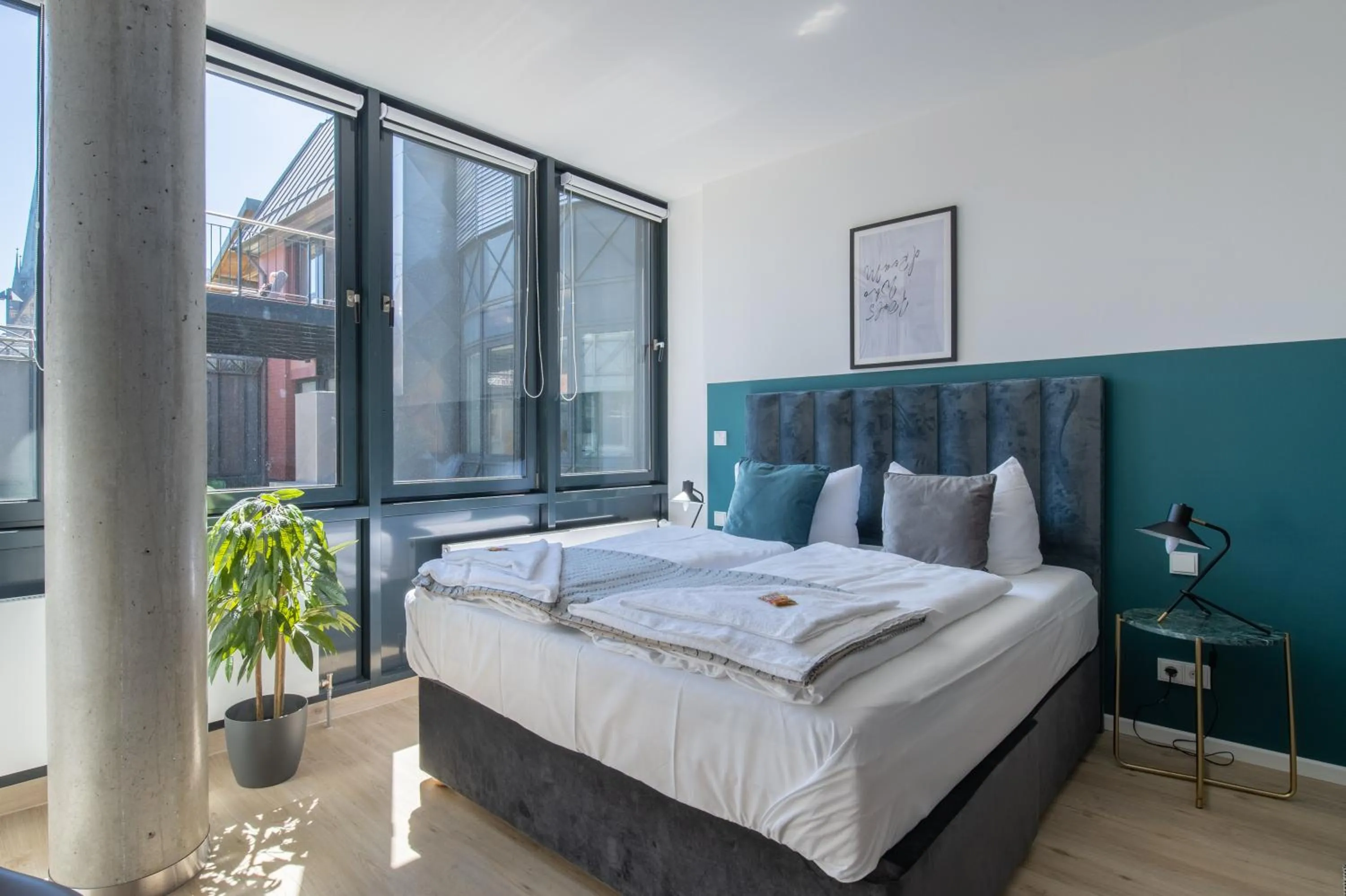 Bed in Limehome Flensburg Holm