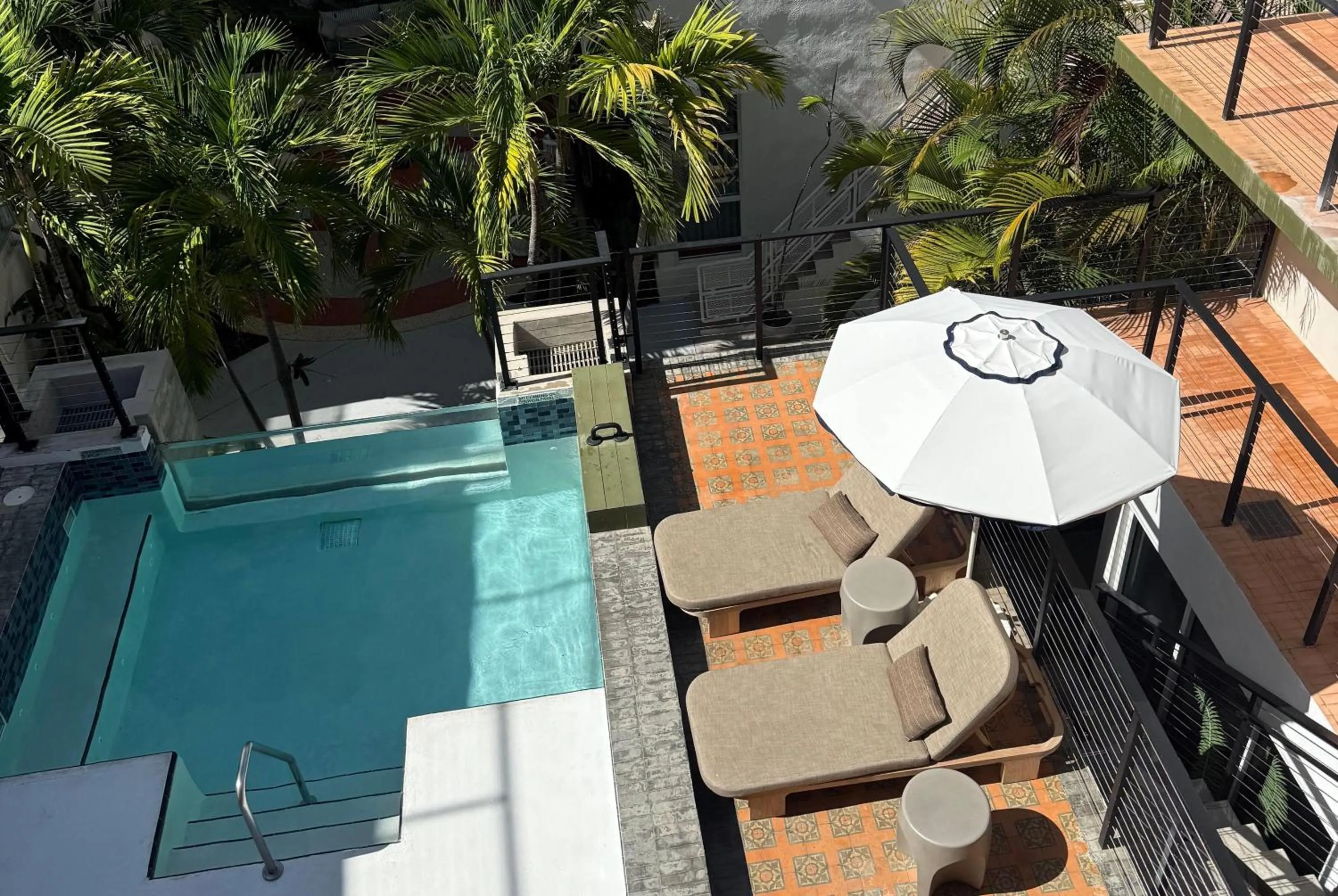 Pool view in Balfour Miami Beach, a Registry Collection Hotel