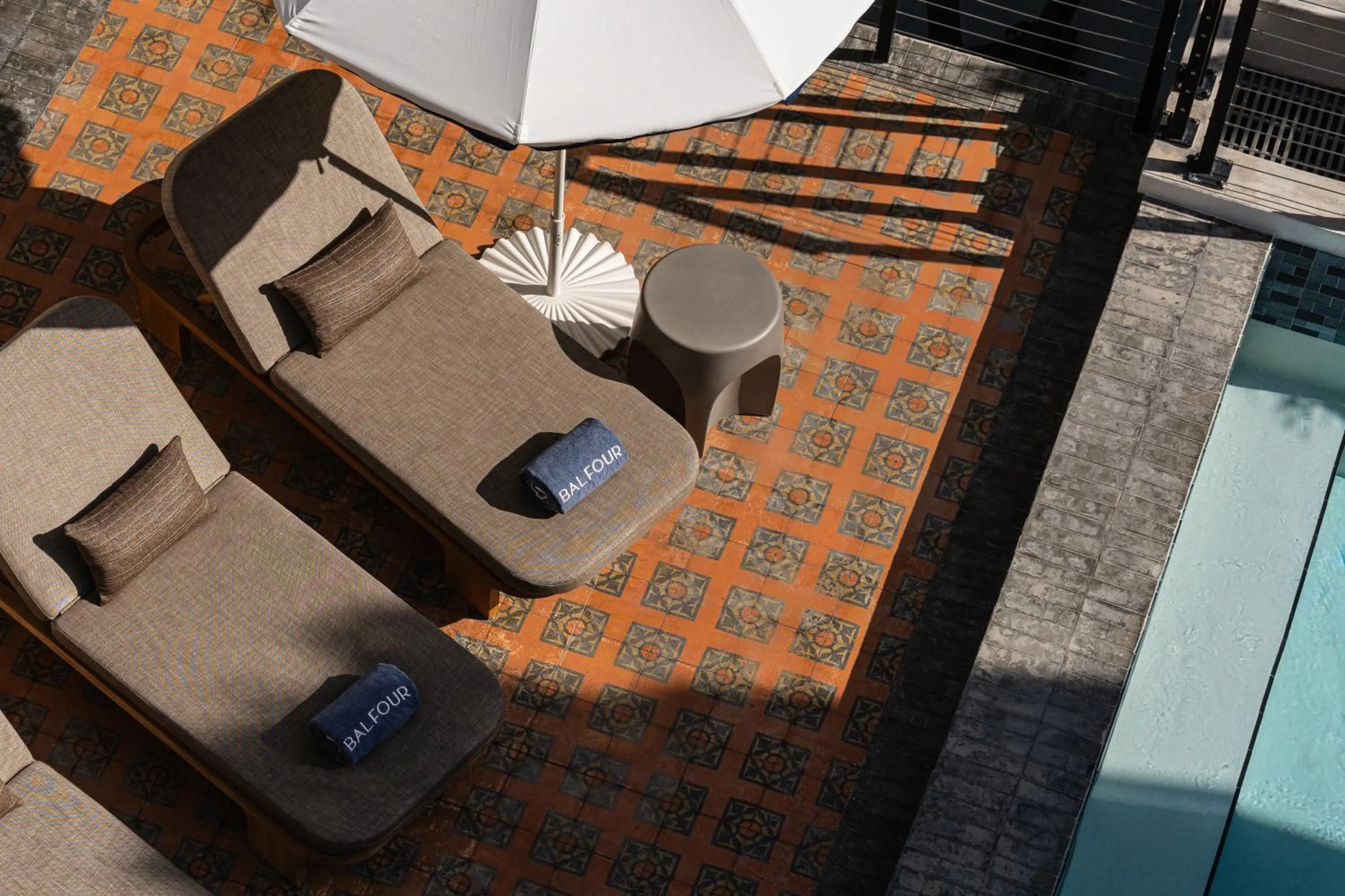 sunbed in Balfour Miami Beach, a Registry Collection Hotel