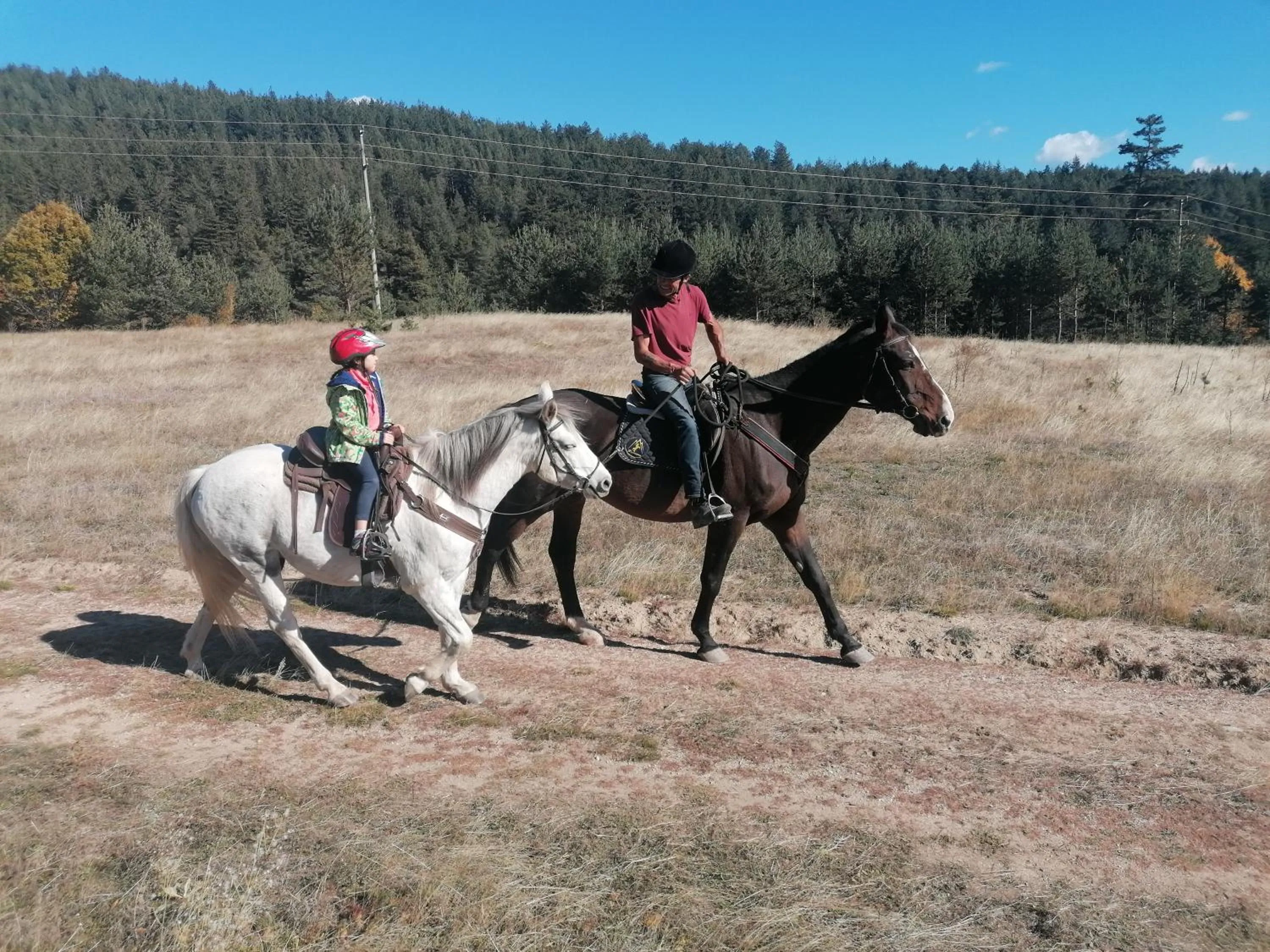 Horse-riding in Rusaliite Adventure House