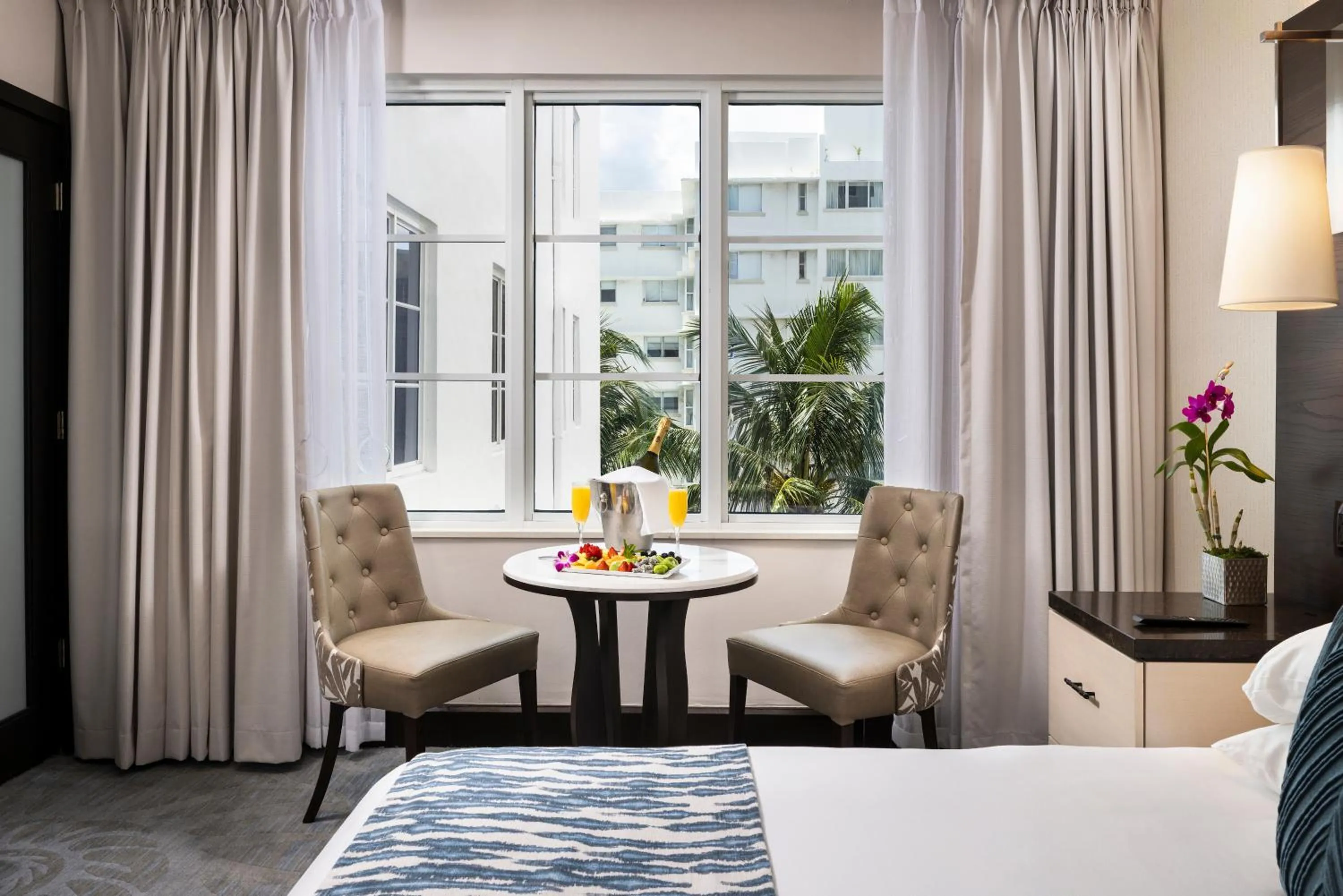 View (from property/room), Bed in The Palms Hotel & Spa